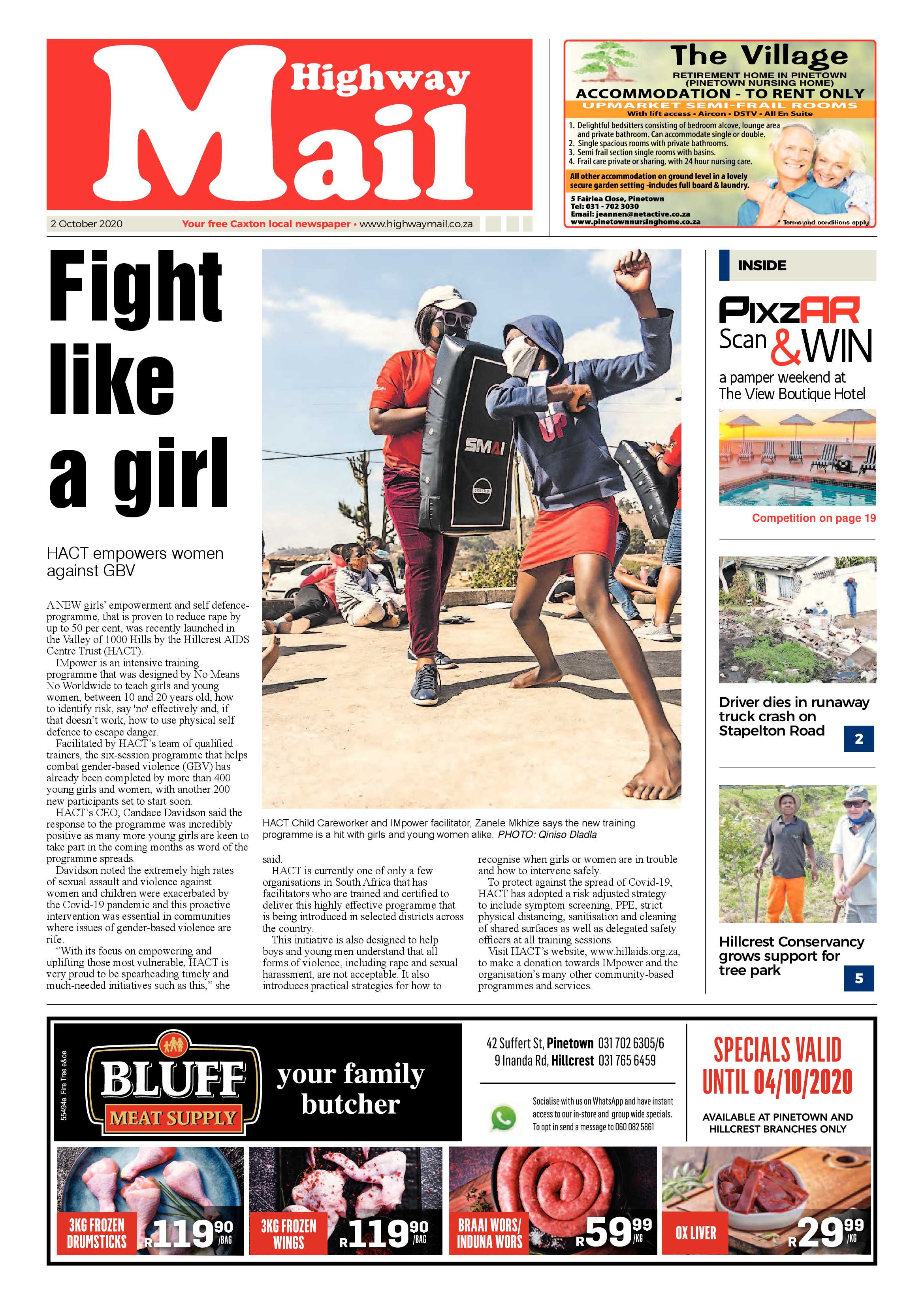Highway Mail 2 October 2020 page 1