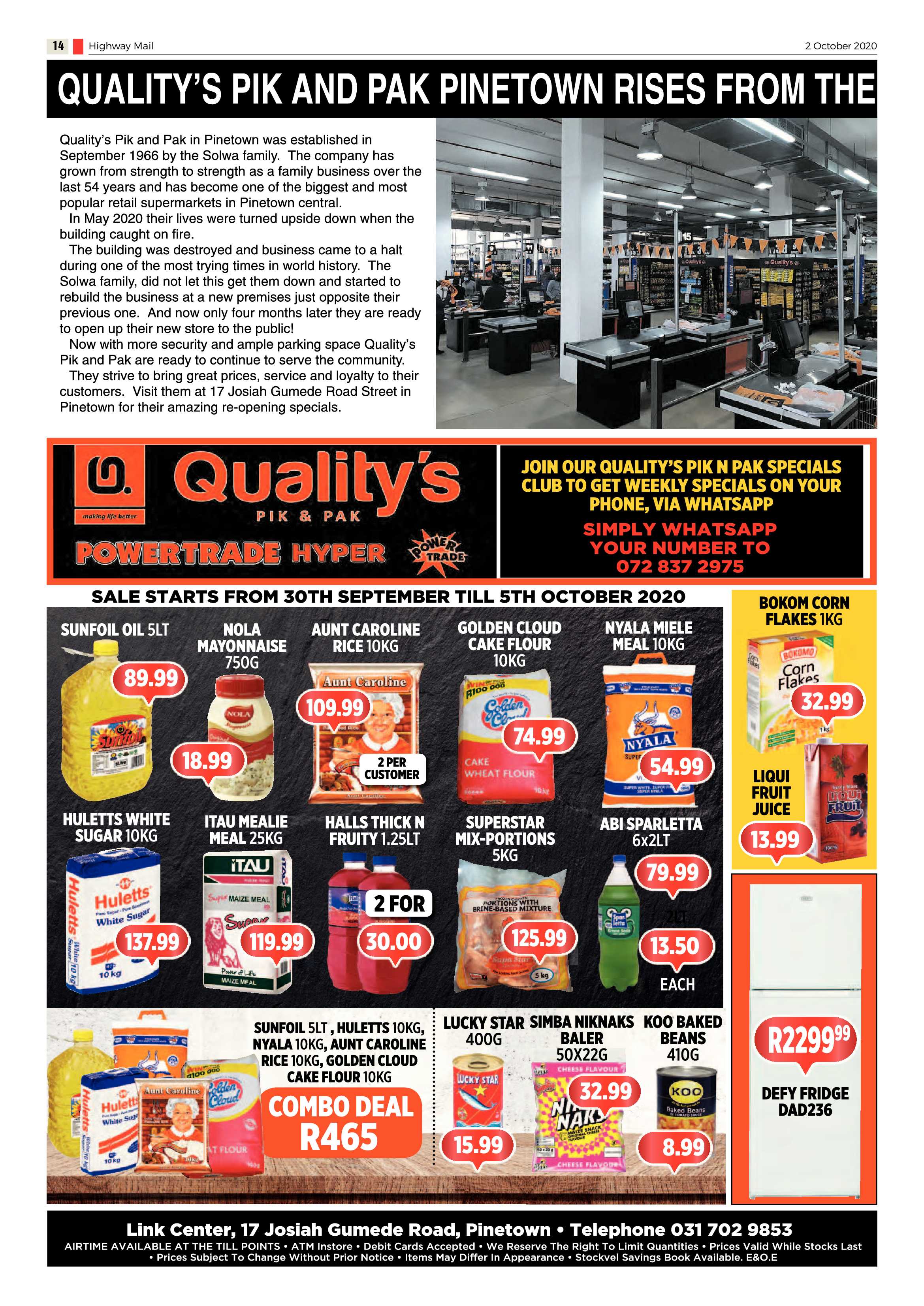 Highway Mail 2 October 2020 page 14