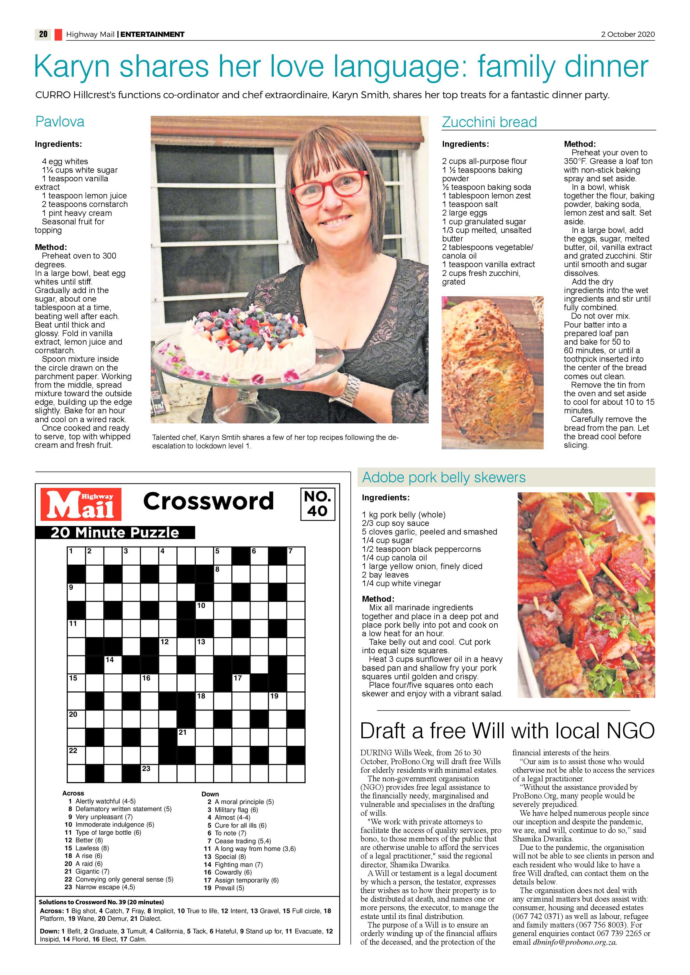 Highway Mail 2 October 2020 page 20
