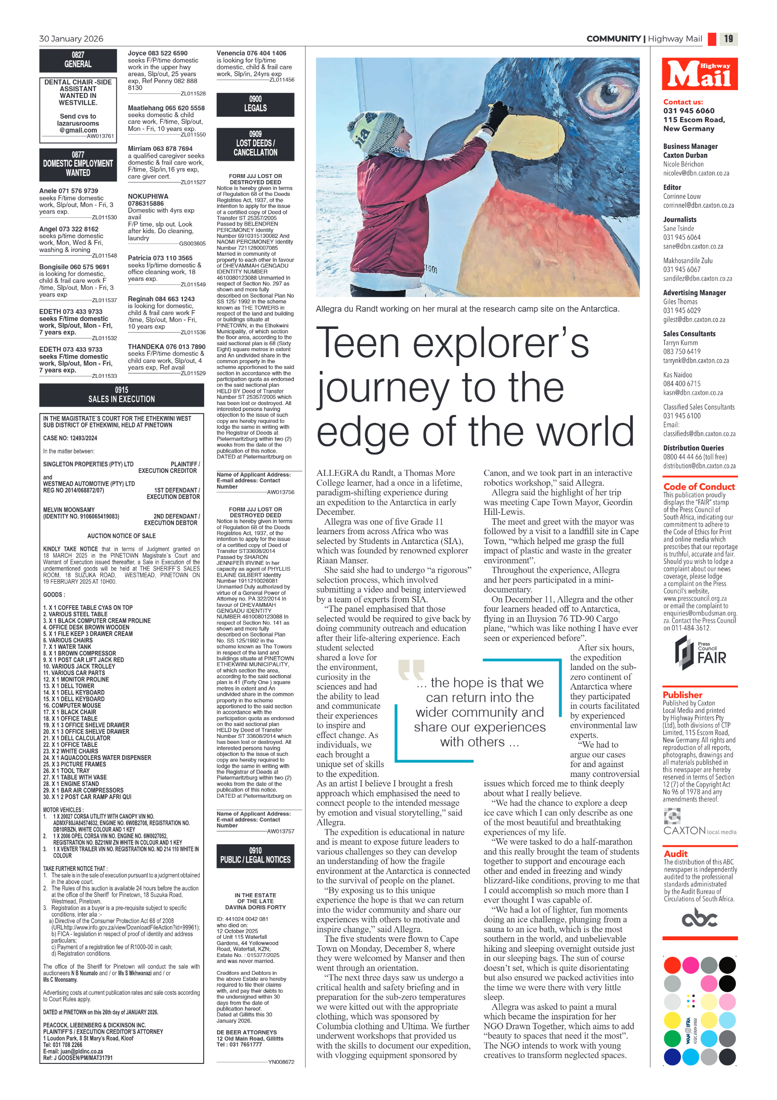 Highway Mail 30 January 2026 page 19