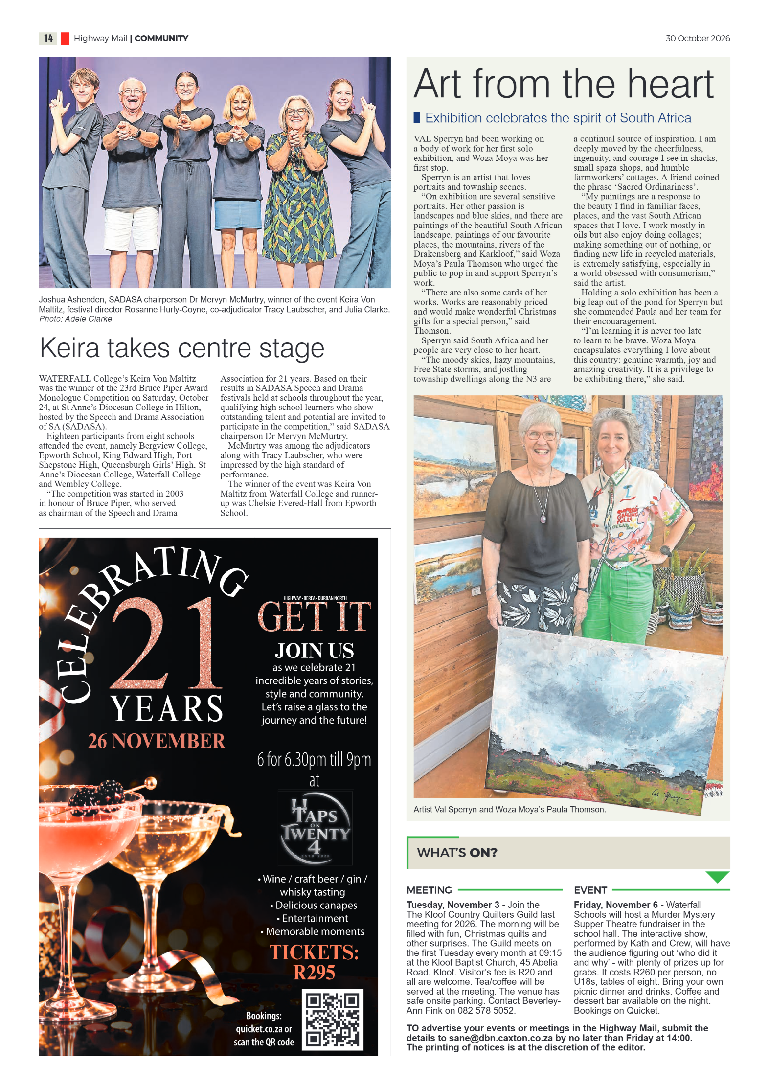 Highway Mail 30 October 2026 page 14