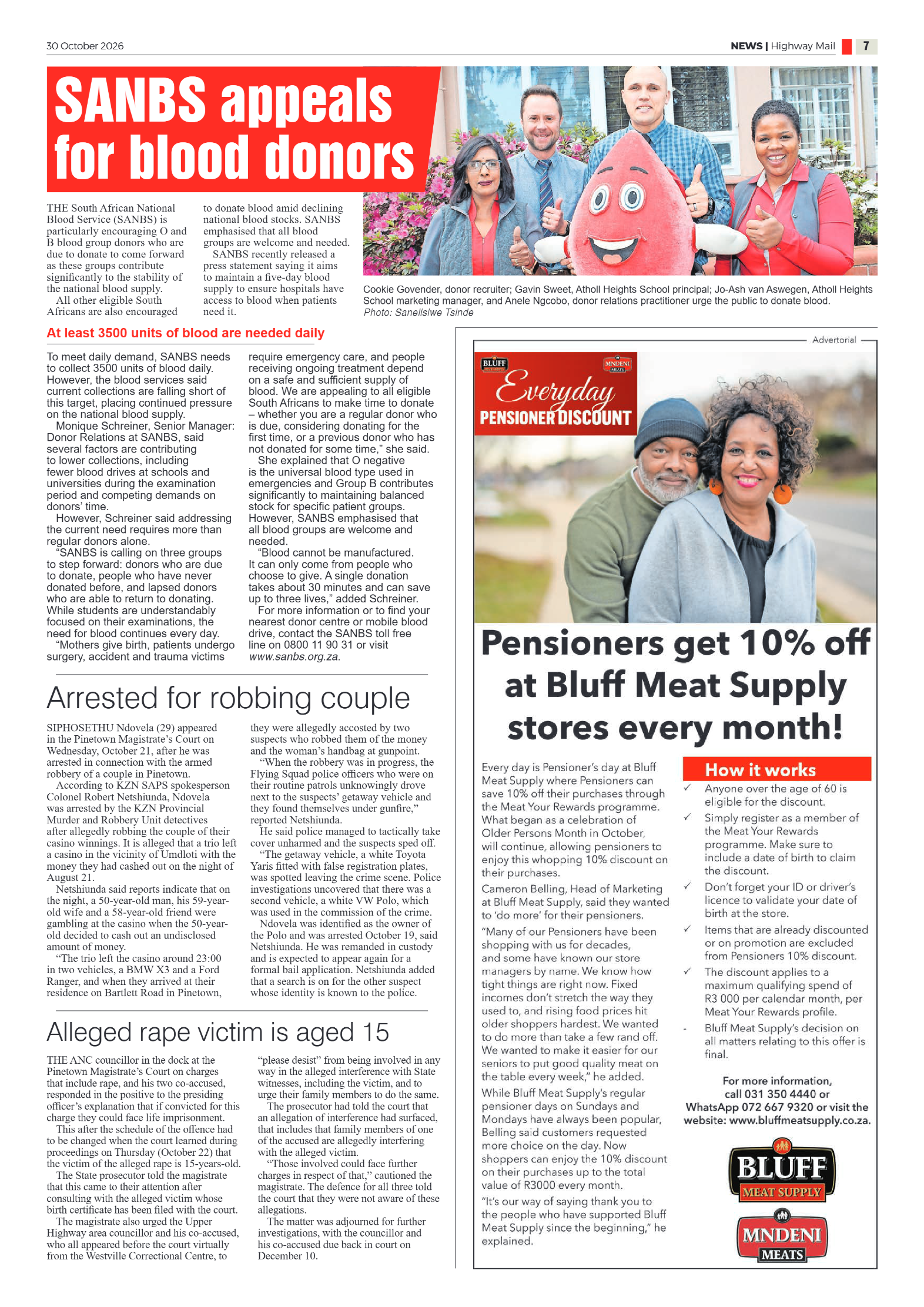 Highway Mail 30 October 2026 page 7