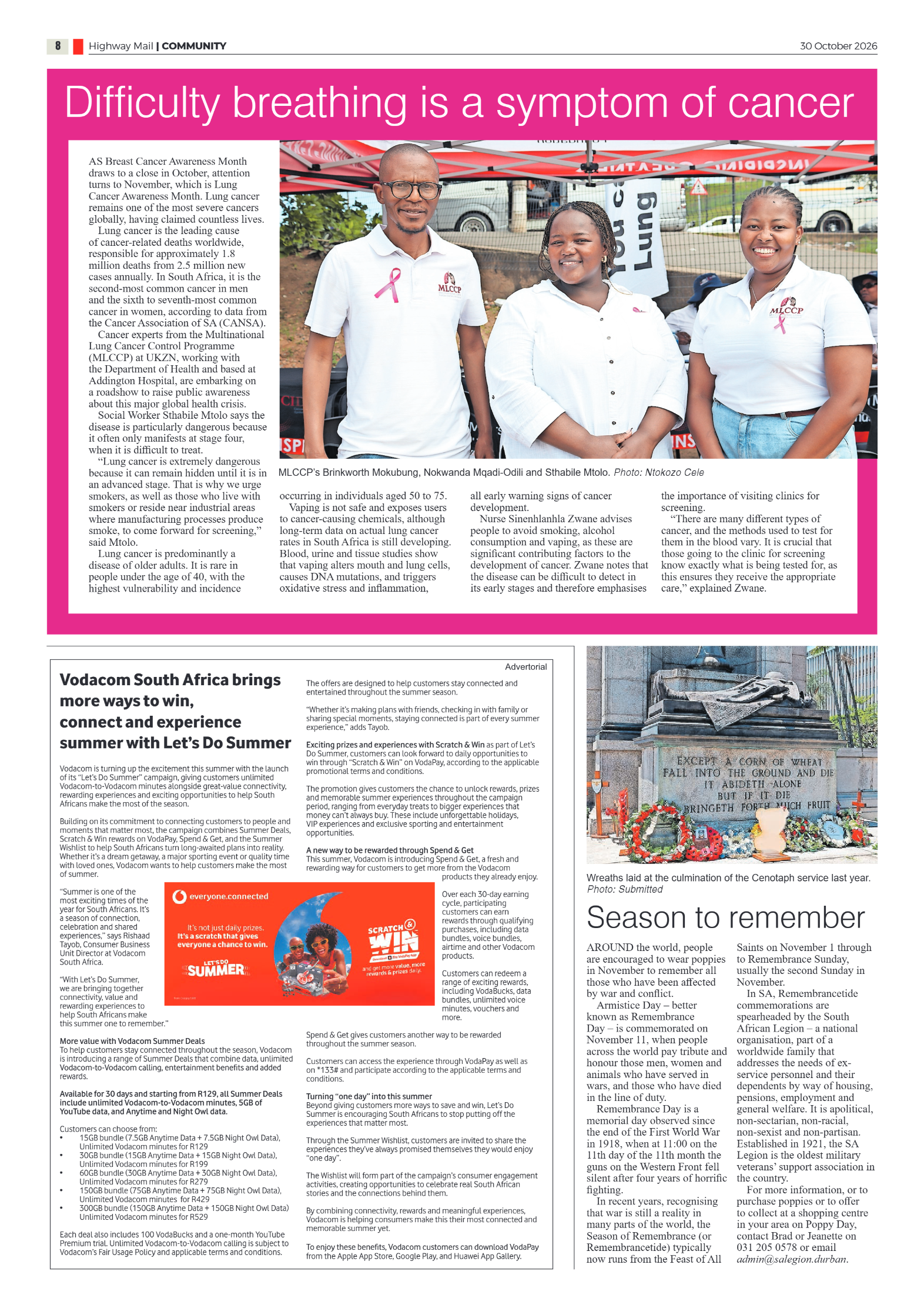 Highway Mail 30 October 2026 page 8