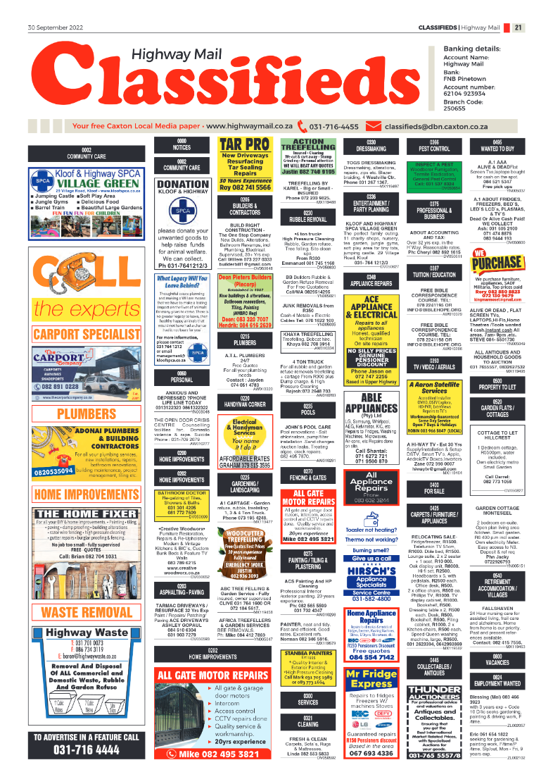 Highway Mail 30 September 2022 page 21