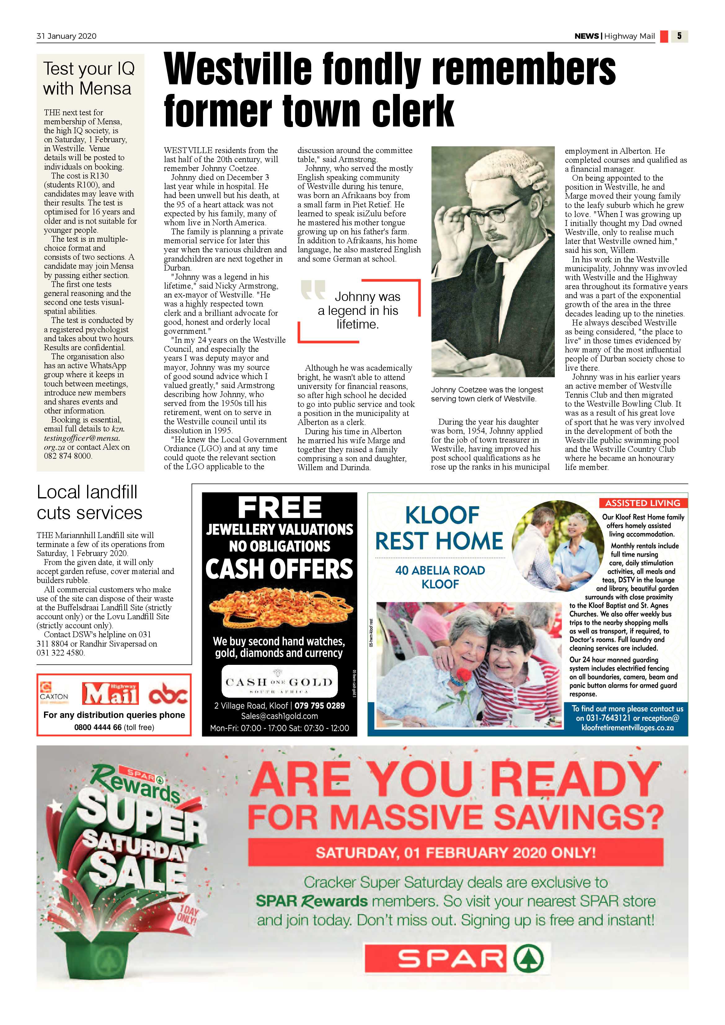 Highway Mail 31 January 2020 page 5