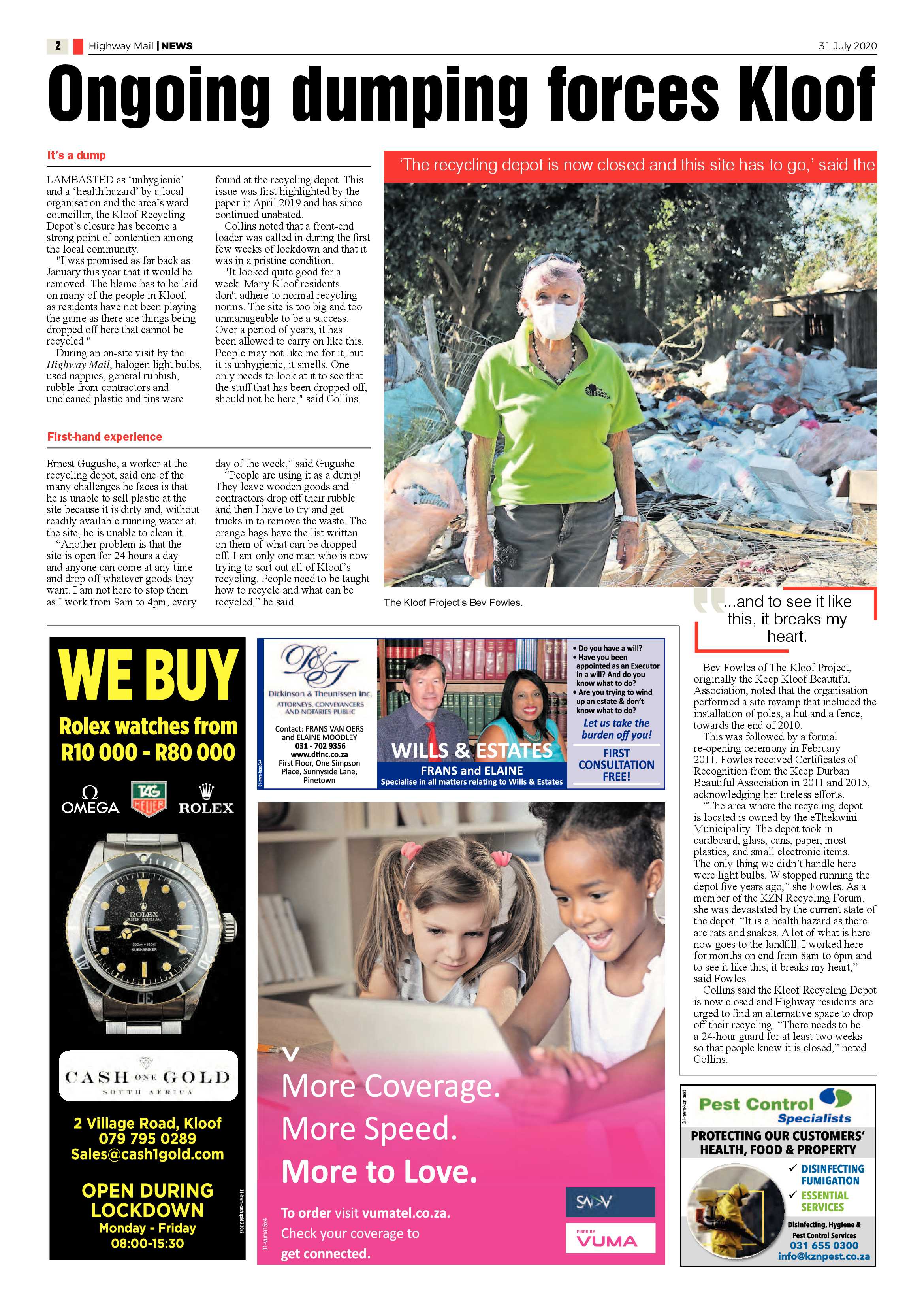 Highway Mail 31 July 2020 page 2
