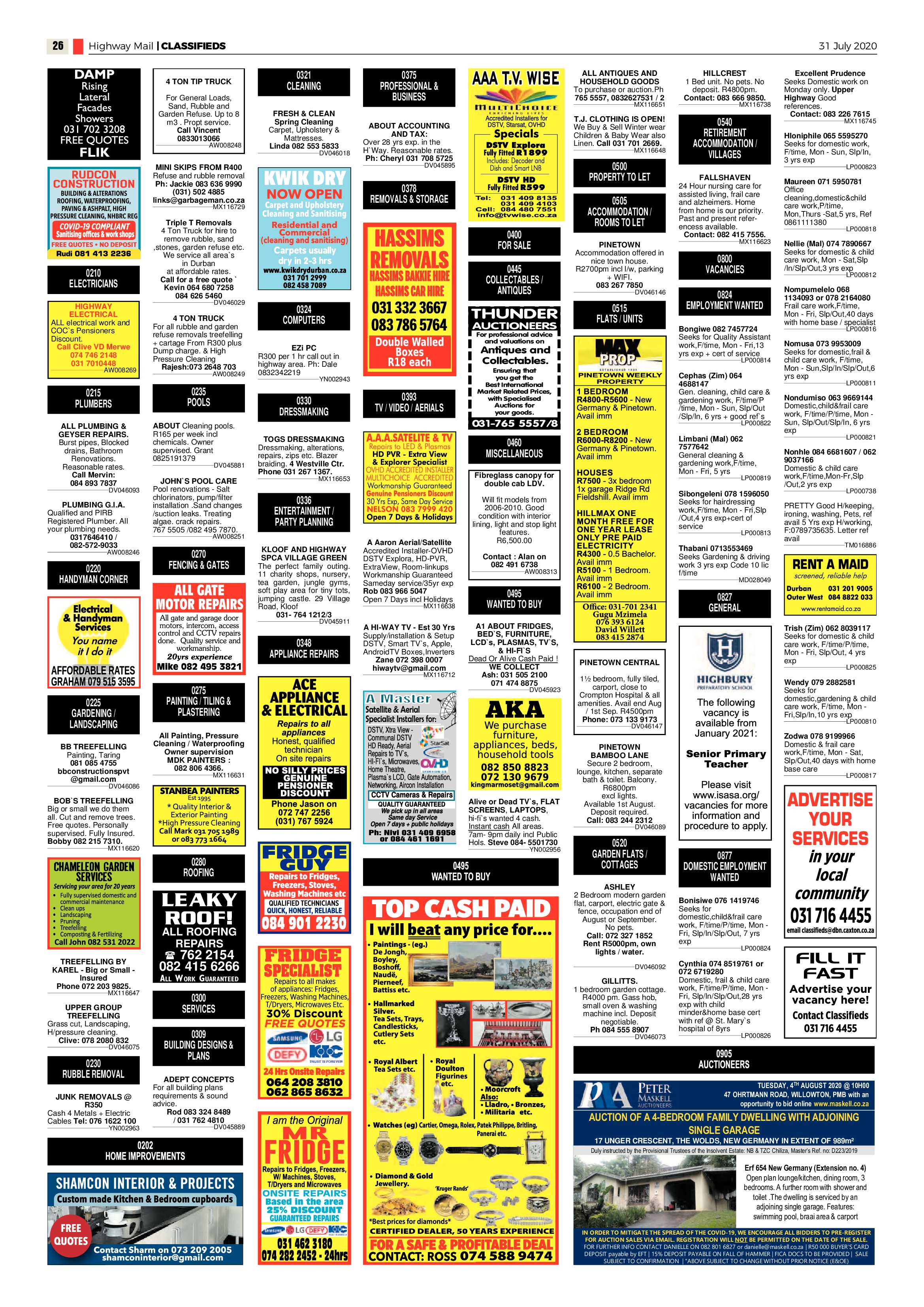 Highway Mail 31 July 2020 page 26