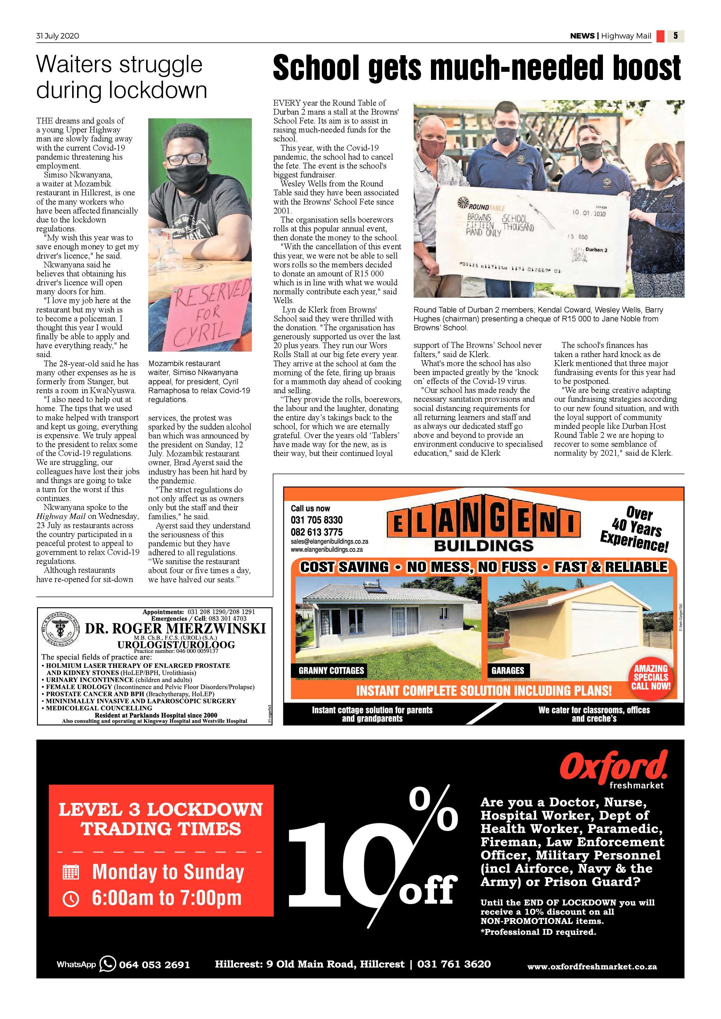 Highway Mail 31 July 2020 page 5