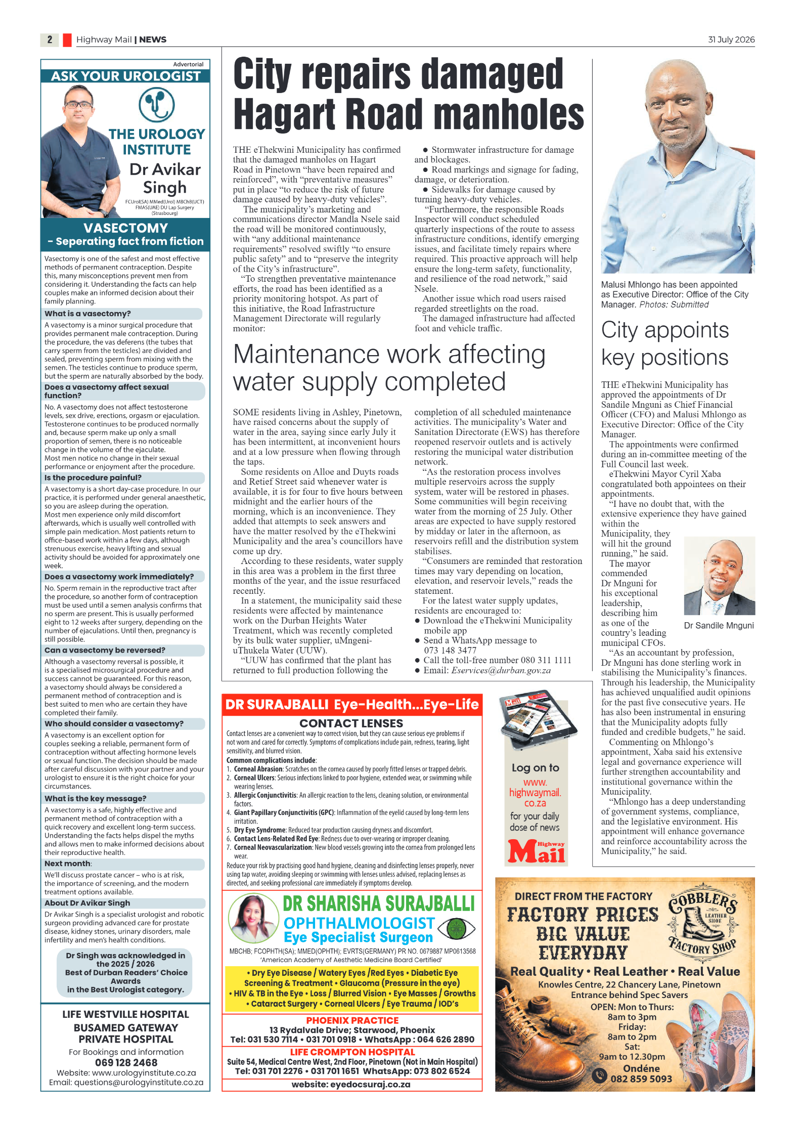 Highway Mail 31 July 2026 page 2
