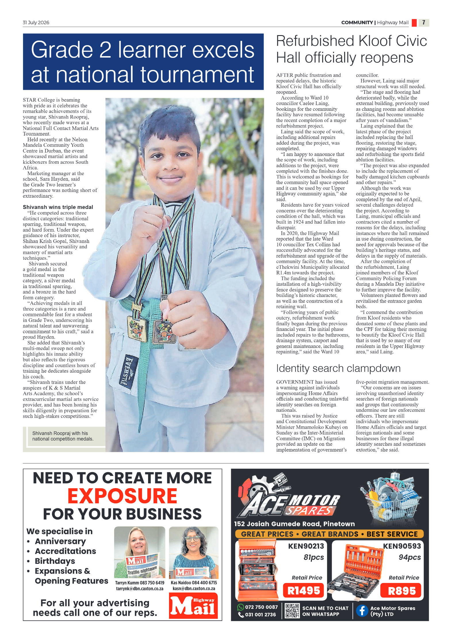 Highway Mail 31 July 2026 page 7