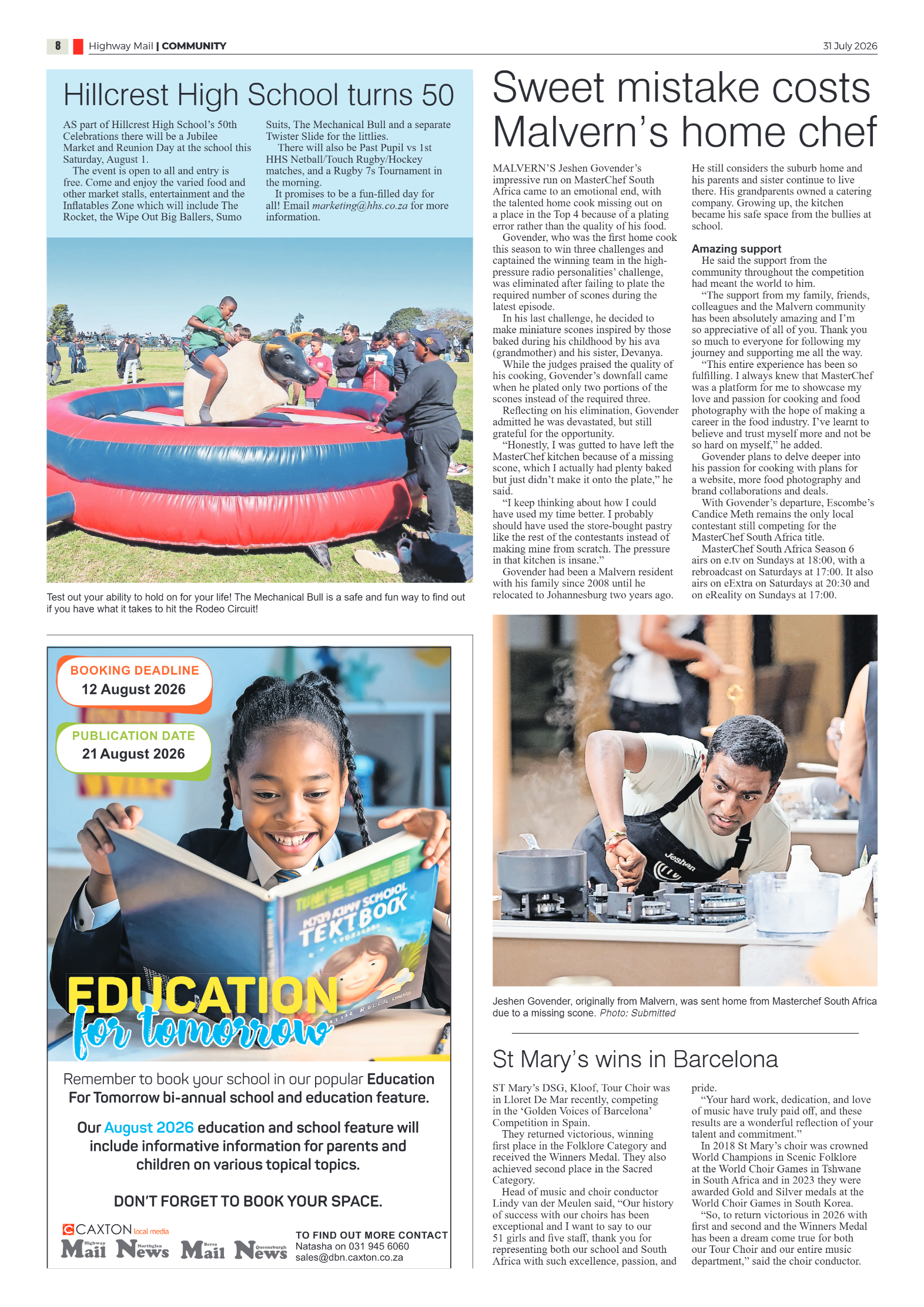 Highway Mail 31 July 2026 page 8