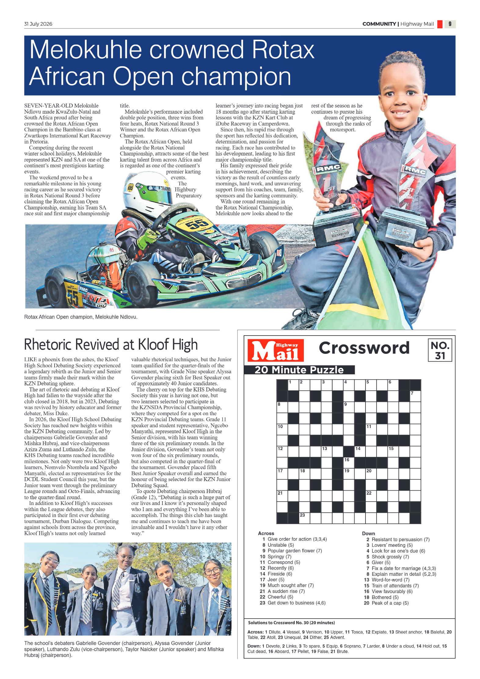Highway Mail 31 July 2026 page 9