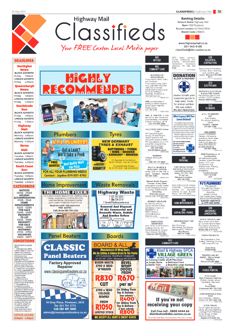 Highway Mail 31 May 2024 page 13
