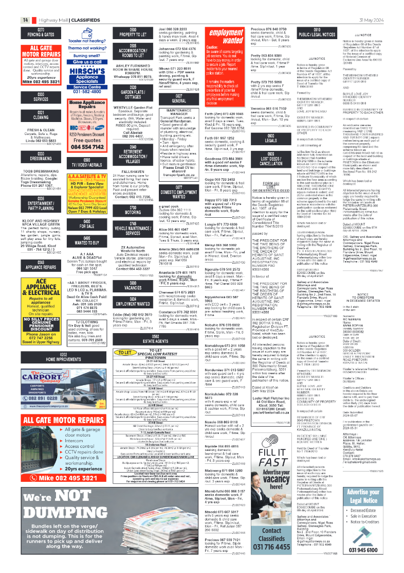 Highway Mail 31 May 2024 page 14