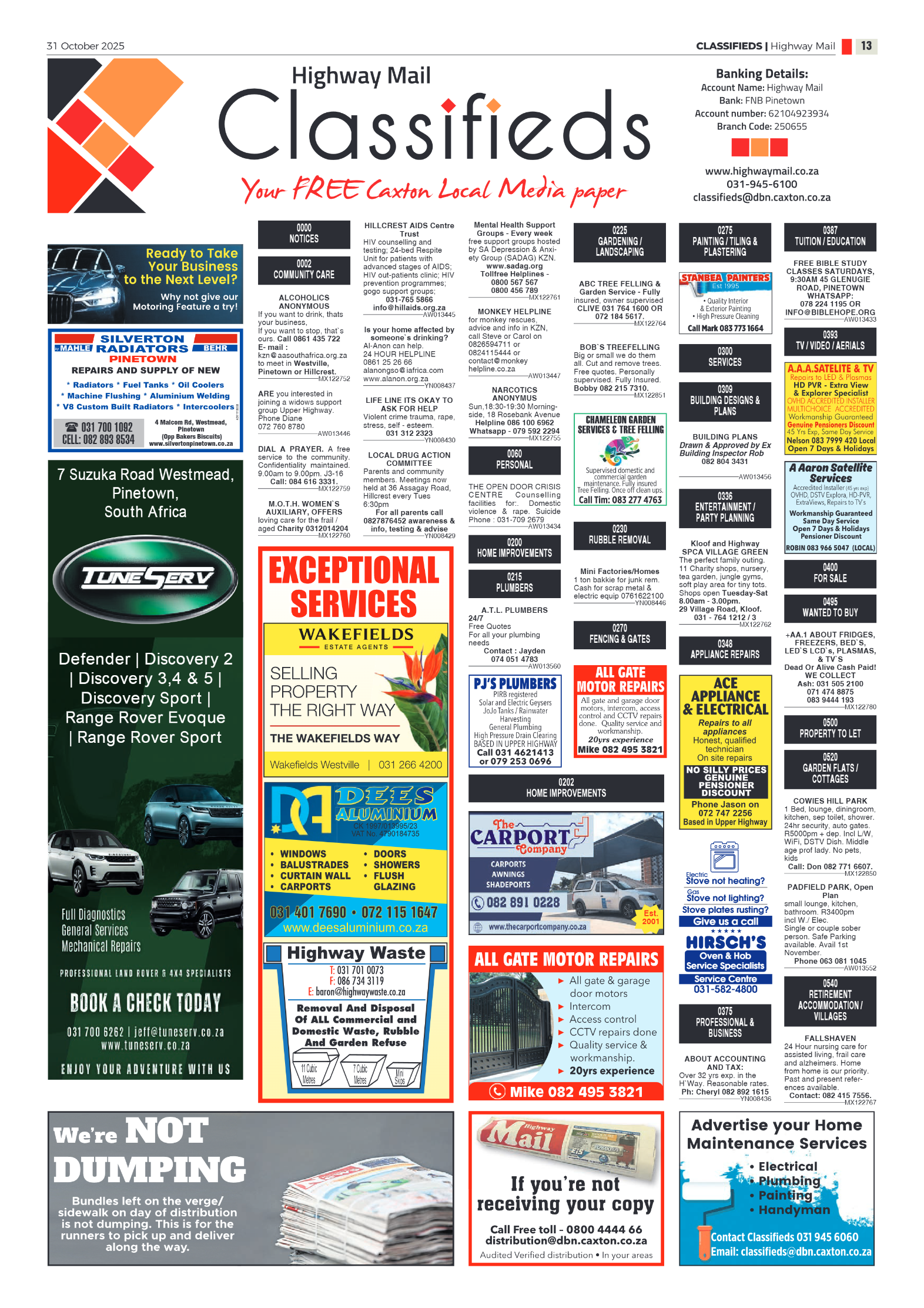 Highway Mail 31 October 2025 page 13