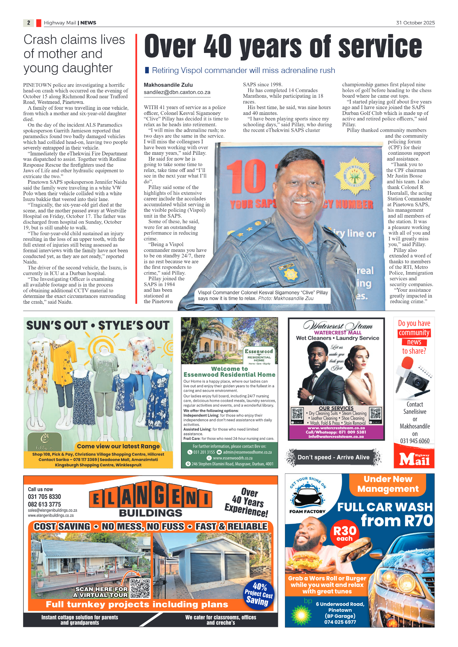 Highway Mail 31 October 2025 page 2