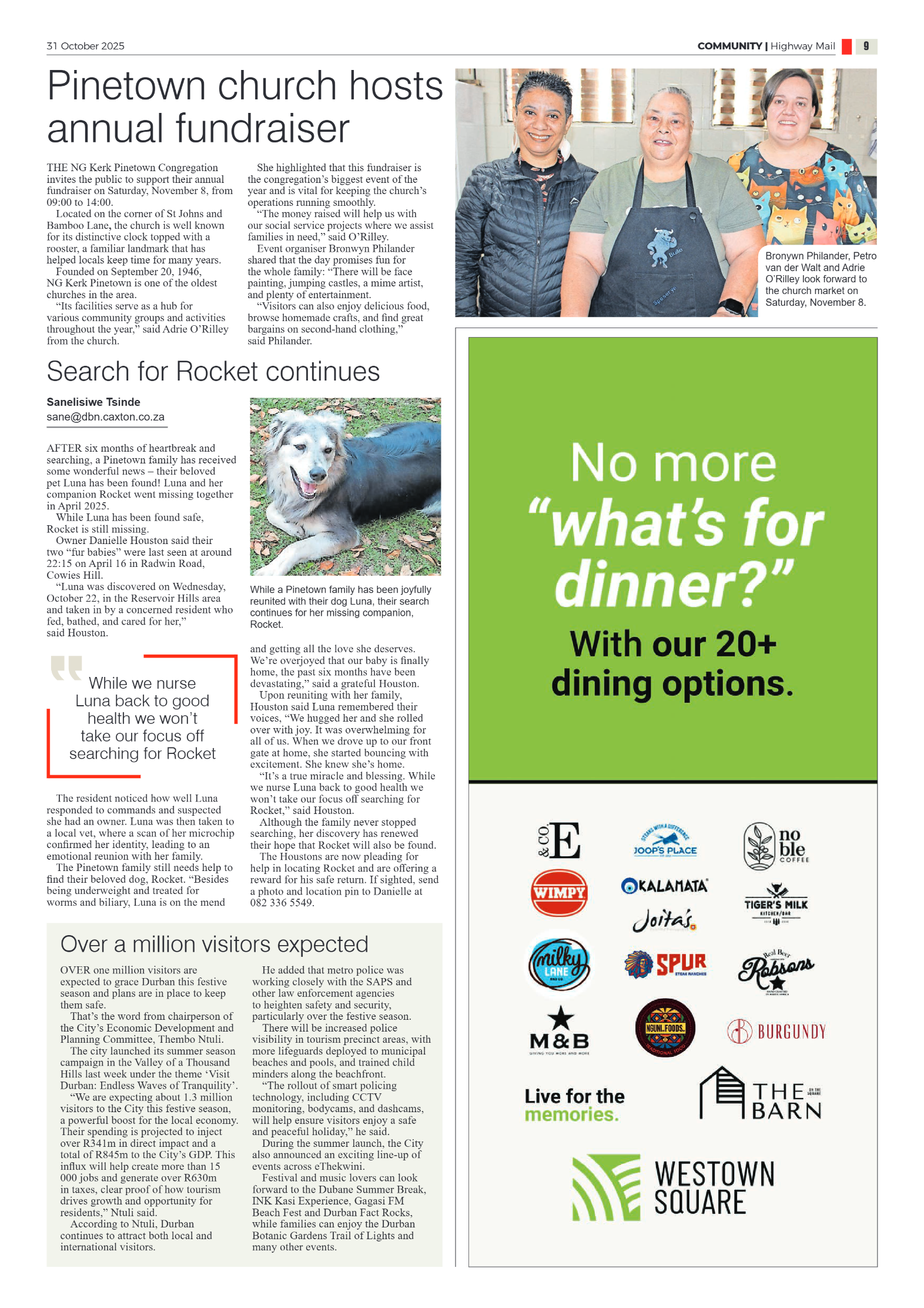 Highway Mail 31 October 2025 page 9