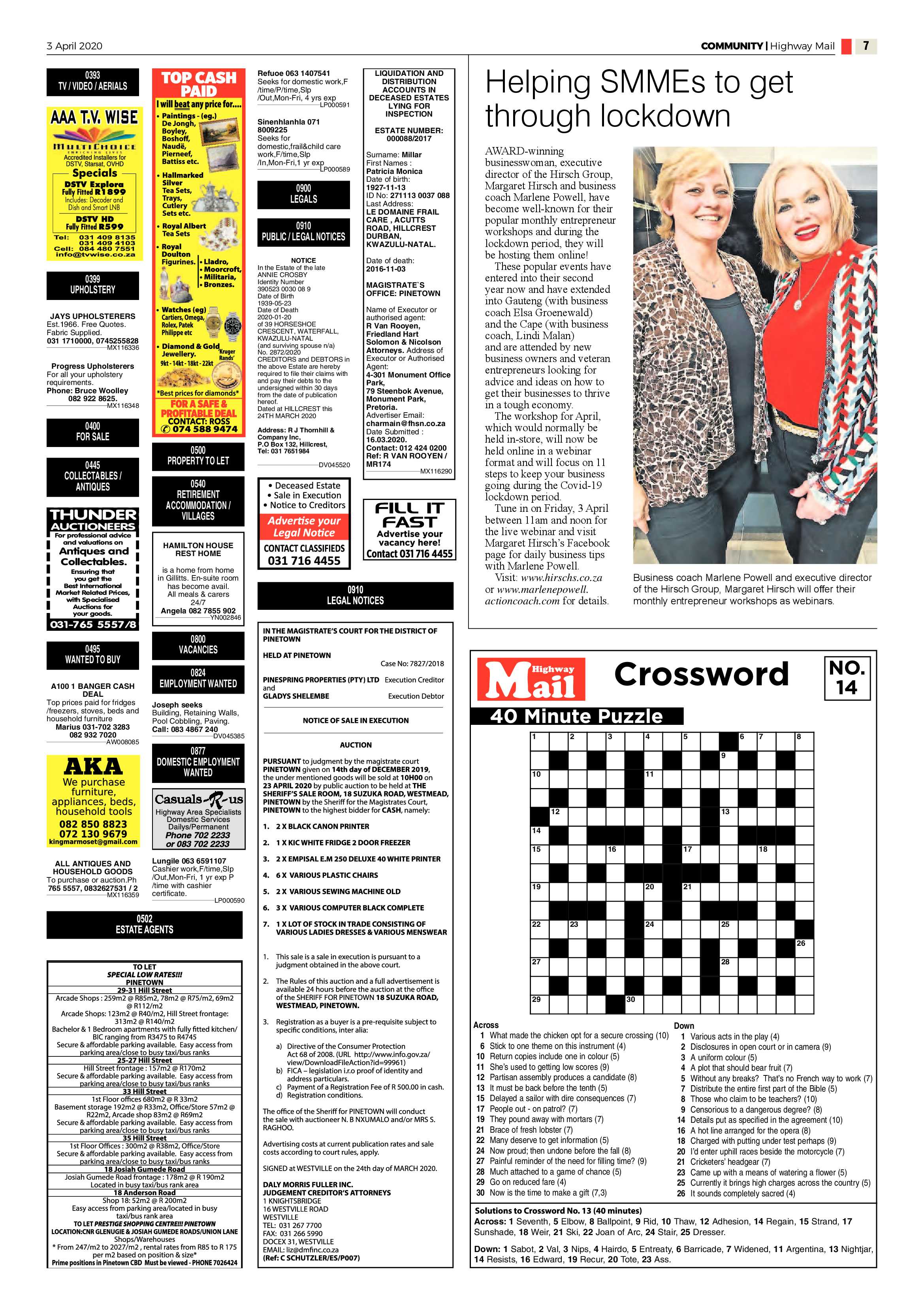 Highway Mail 3 April 2020 page 7