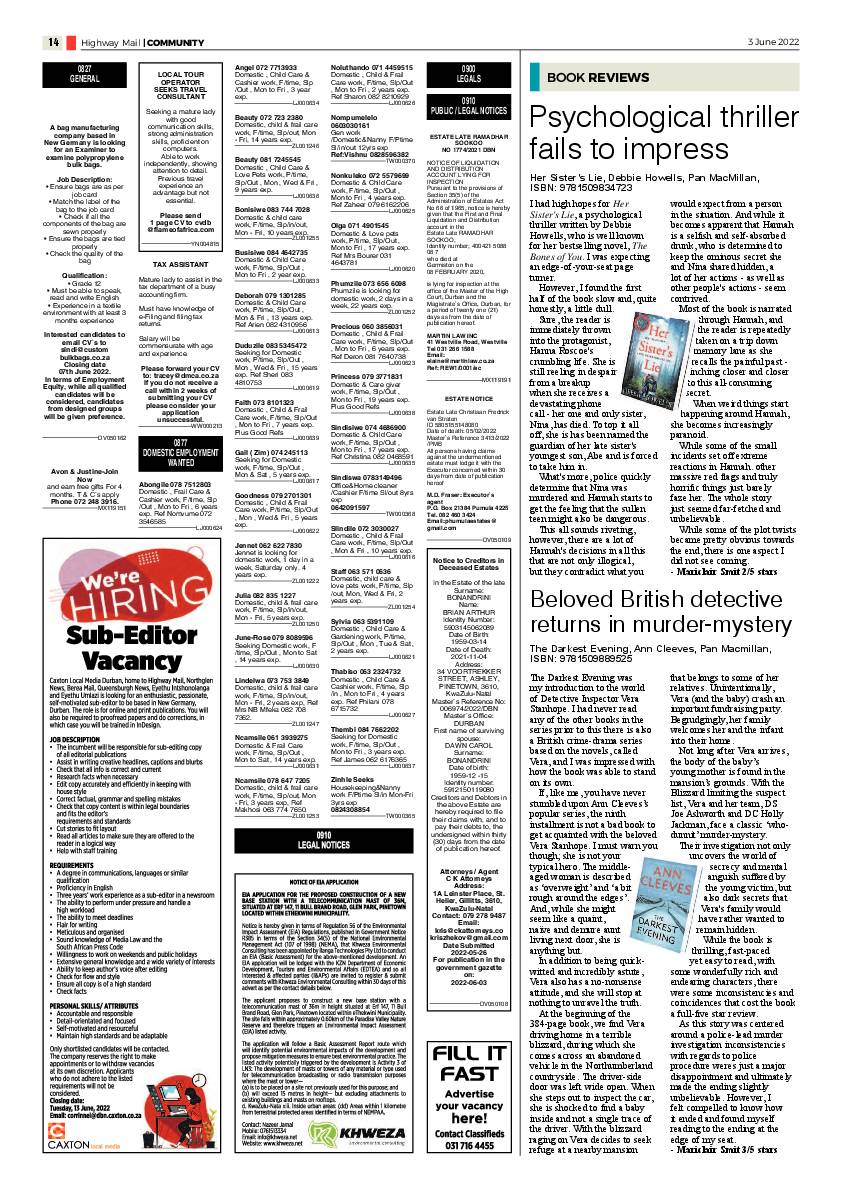 Highway Mail 3 June 2022 page 14