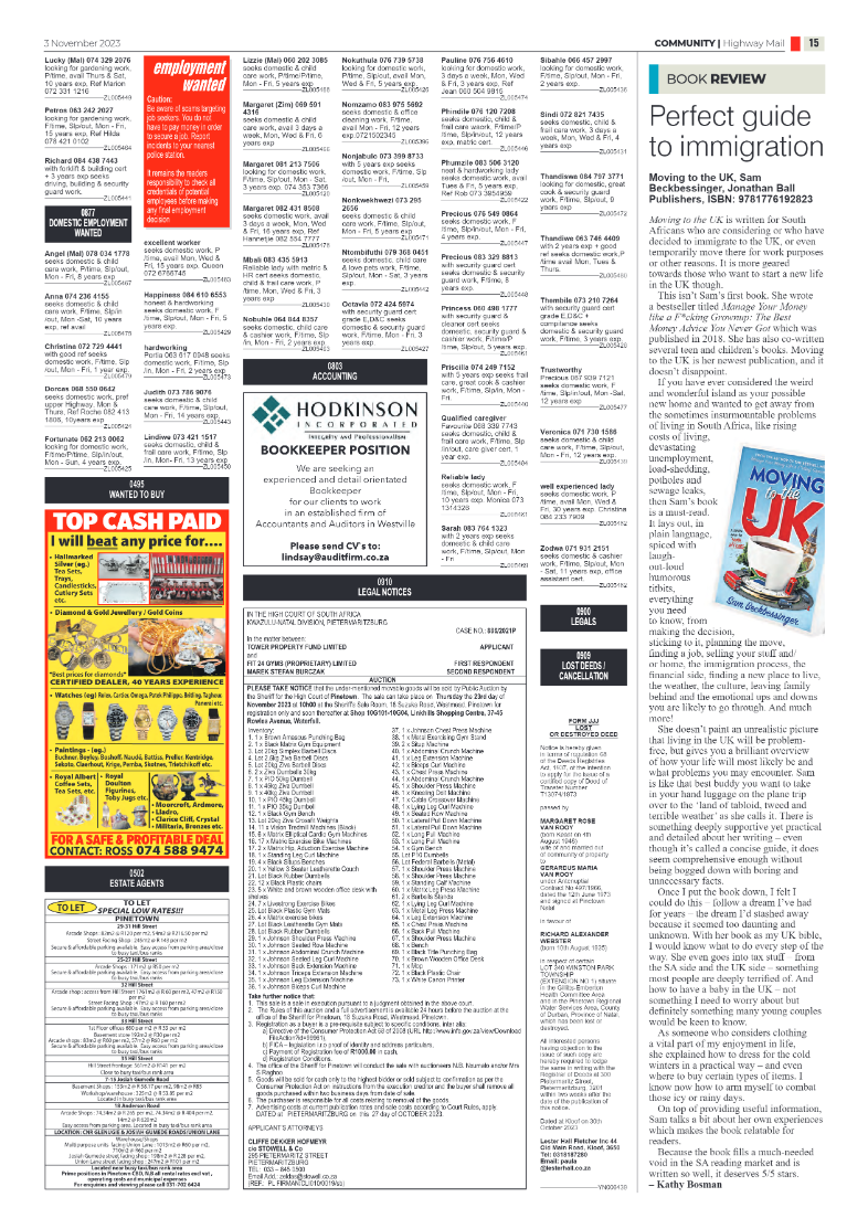 Highway Mail 3 November 2023 page 15