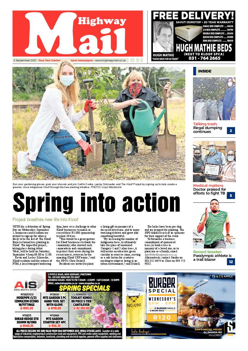 Highway Mail 3 September 2021 page 1