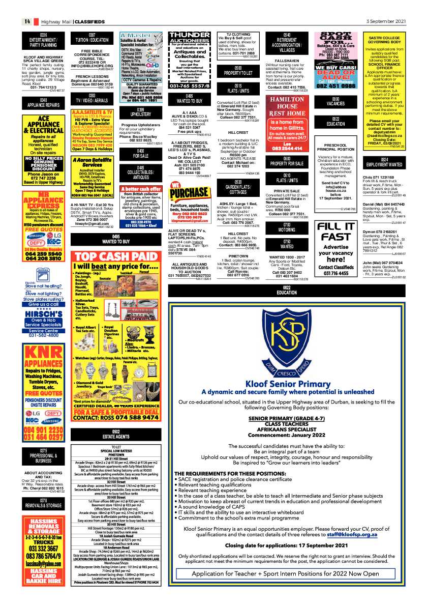 Highway Mail 3 September 2021 page 14