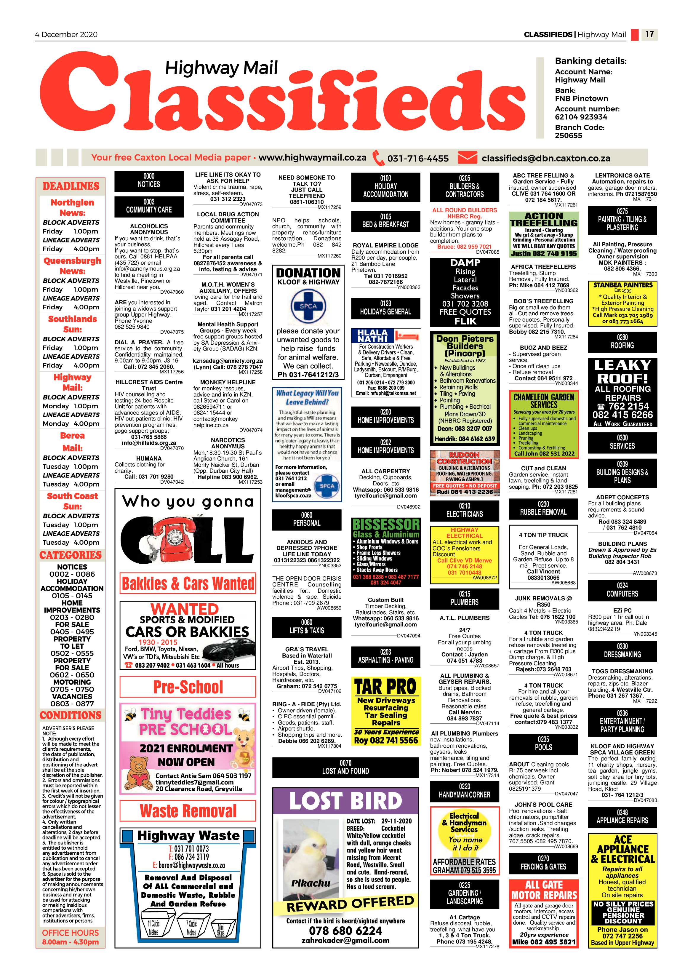 Highway Mail 4 December 2020 page 17