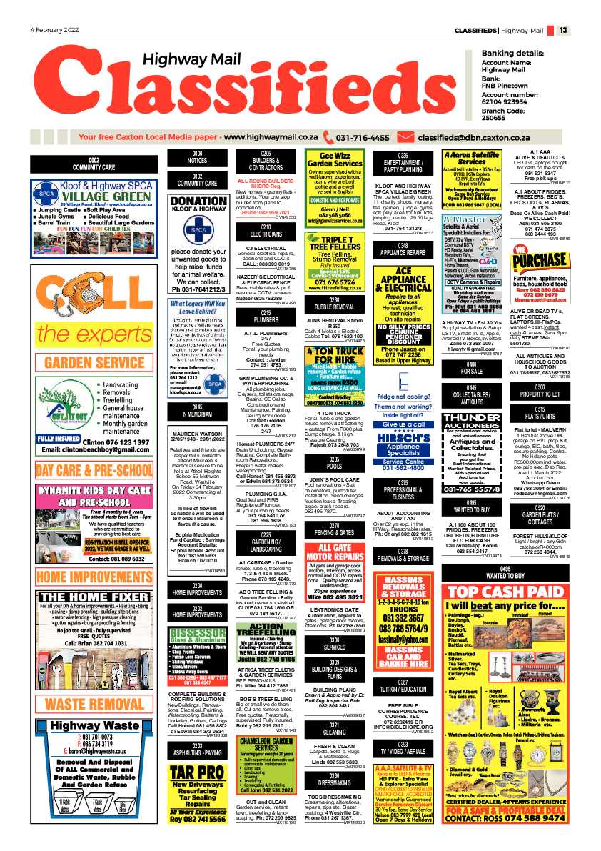 Highway Mail 4 February 2022 page 13