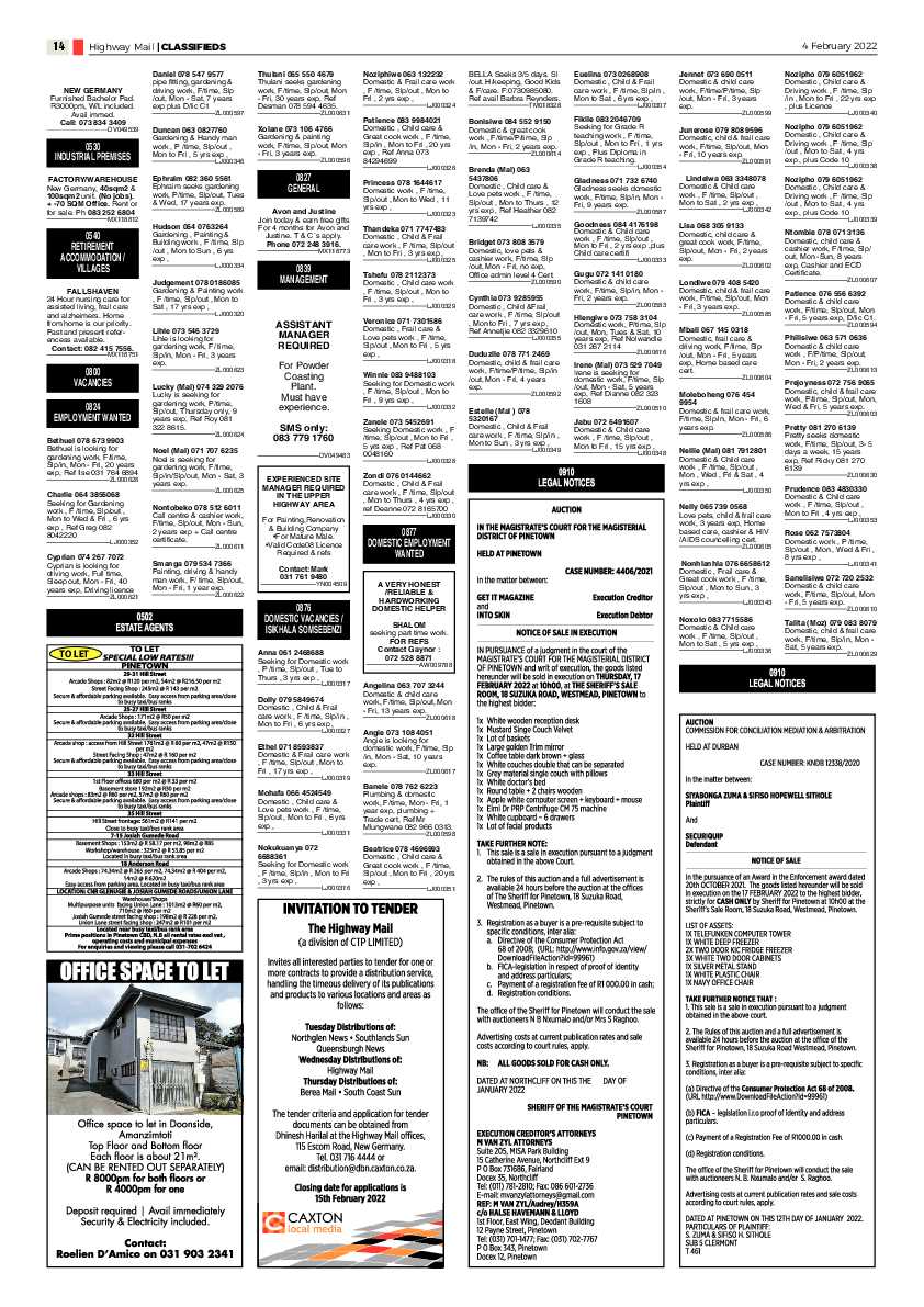 Highway Mail 4 February 2022 page 14