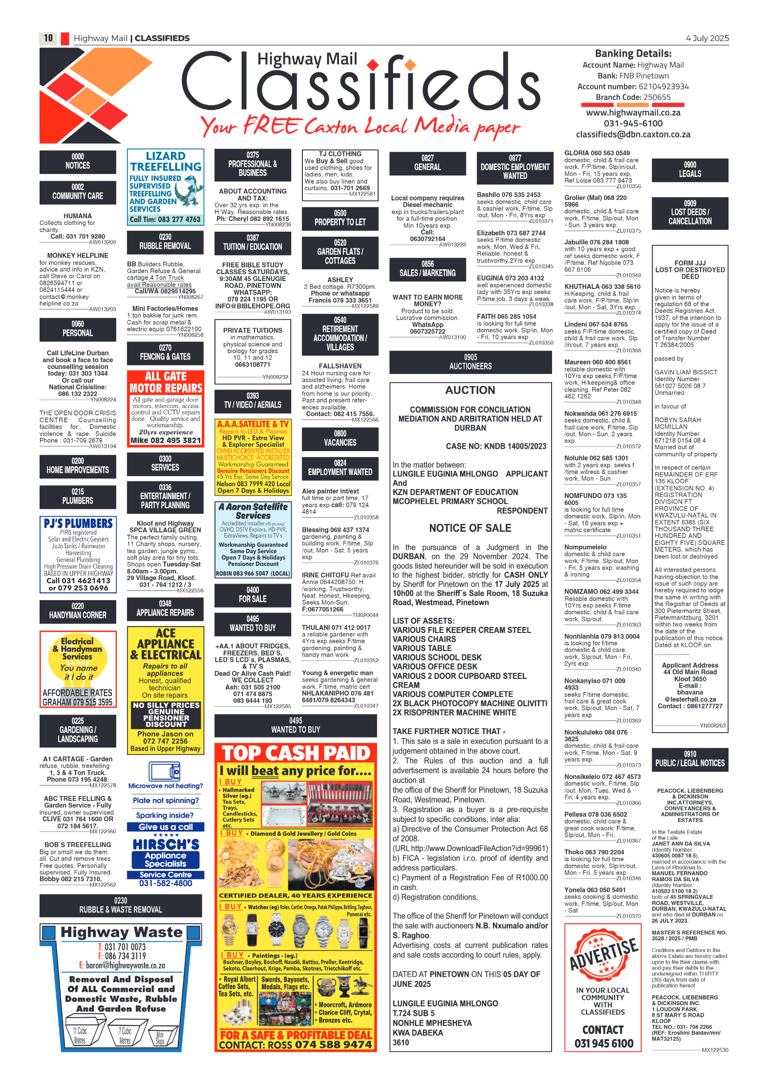 Highway Mail 4 July 2025 page 10