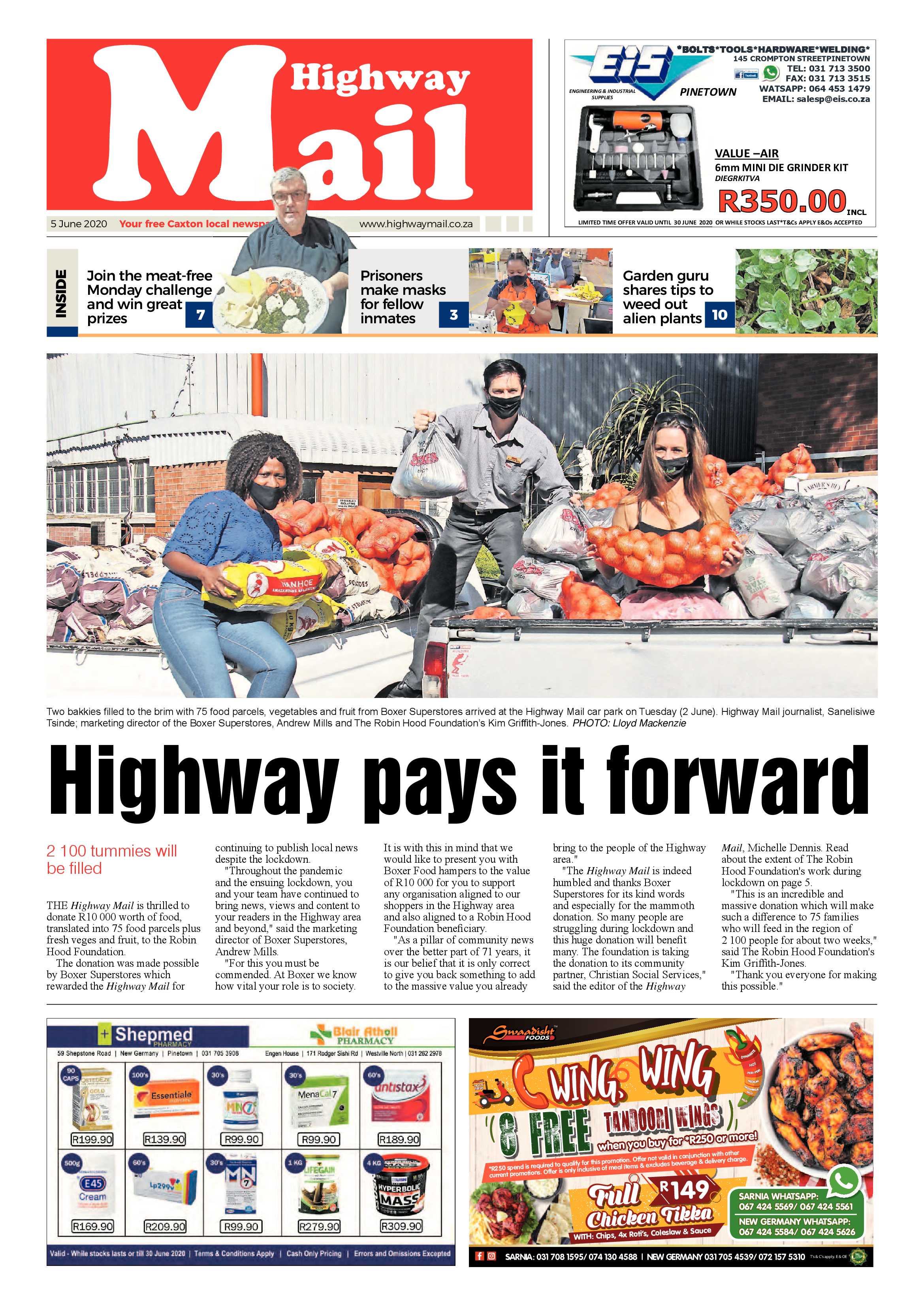 Highway Mail 5 June 2020 page 1