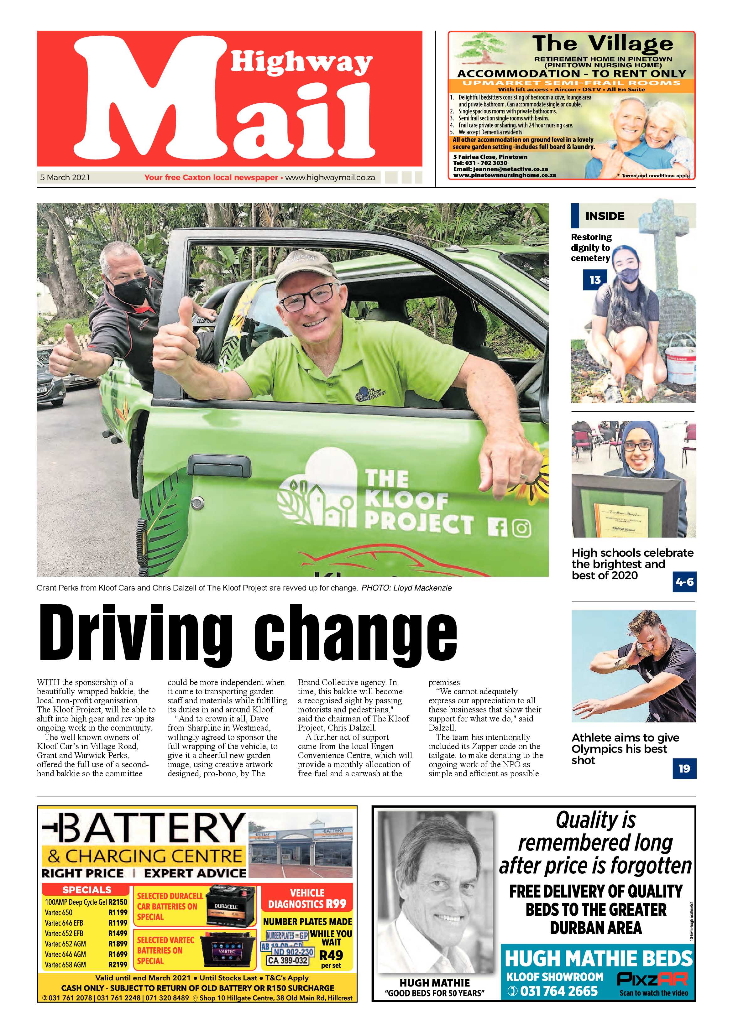 Highway Mail 5 March 2021 page 1