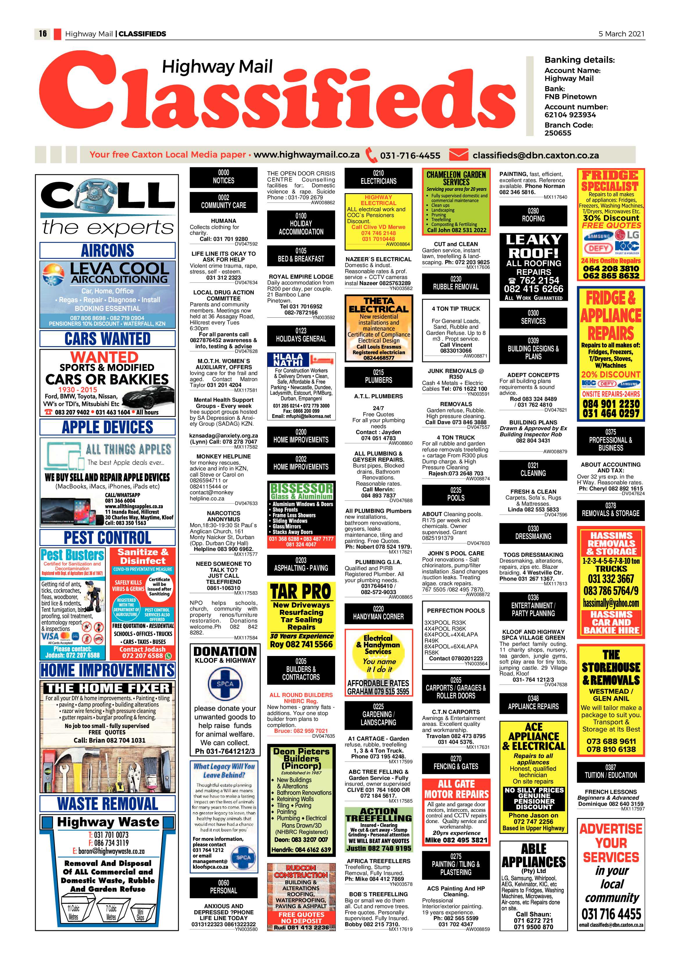 Highway Mail 5 March 2021 page 16