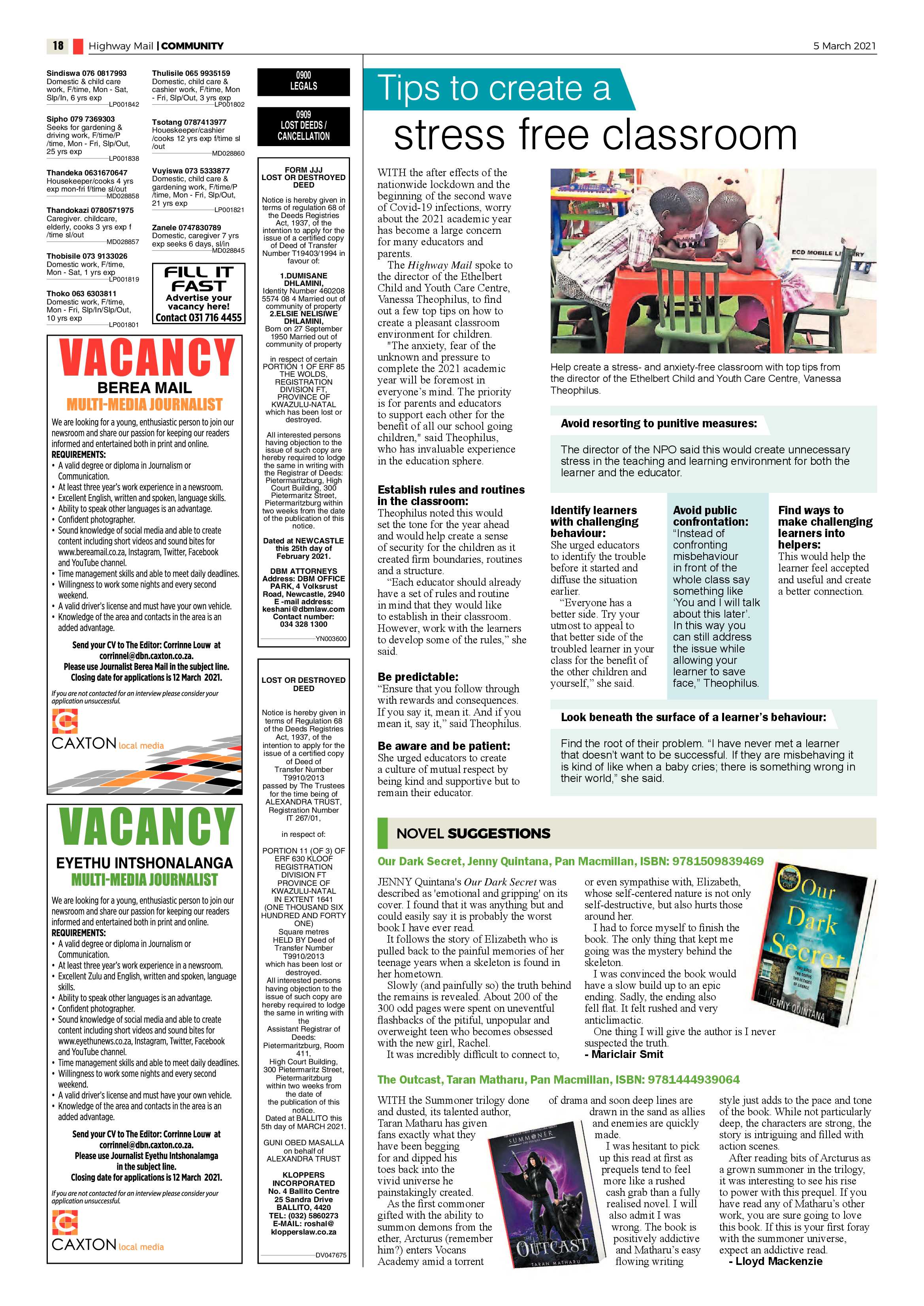 Highway Mail 5 March 2021 page 18