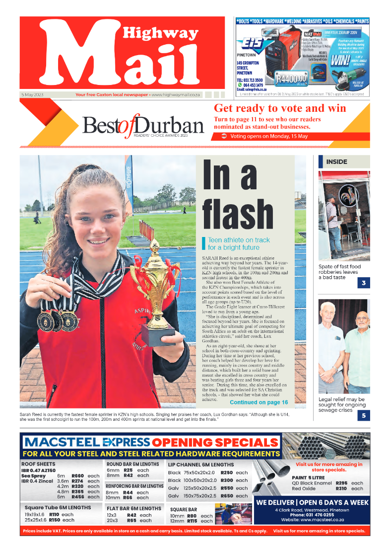 Highway Mail 5 May 2023 page 1