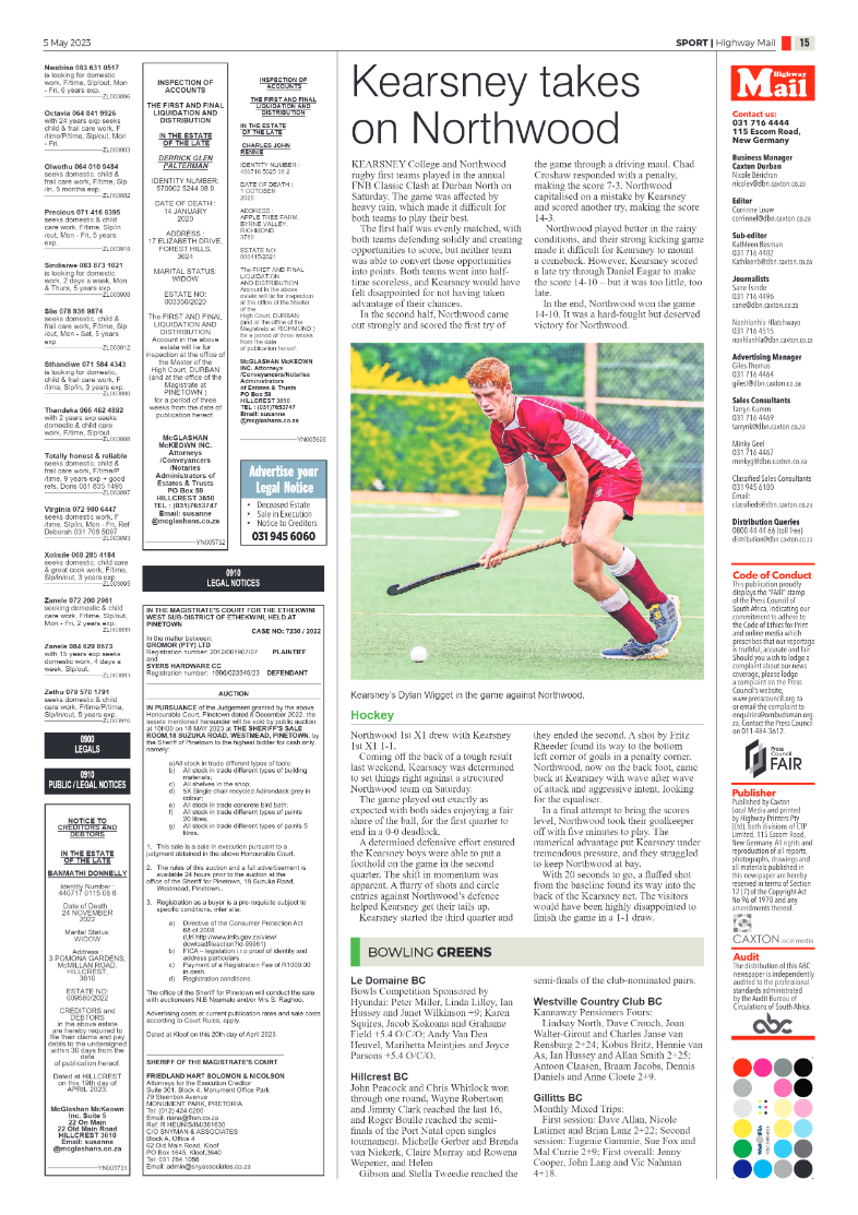 Highway Mail 5 May 2023 page 15