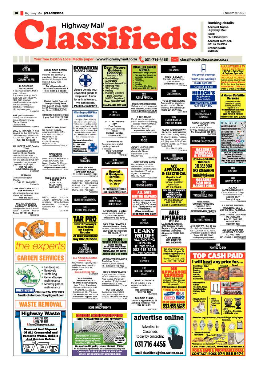 Highway Mail 5 November 2021 page 18