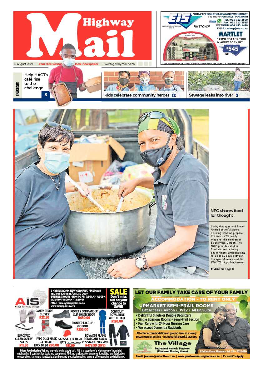 Highway Mail 6 August 2021 page 1