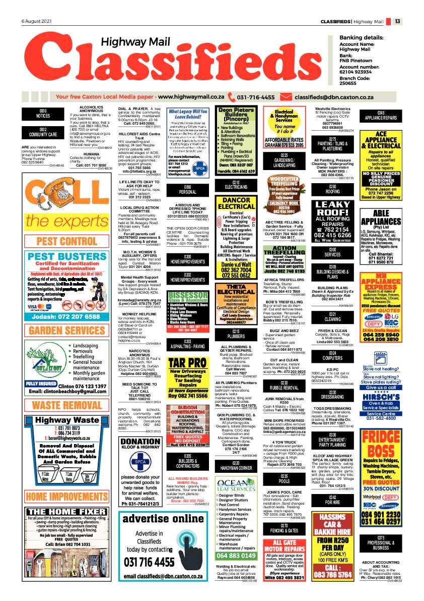 Highway Mail 6 August 2021 page 13