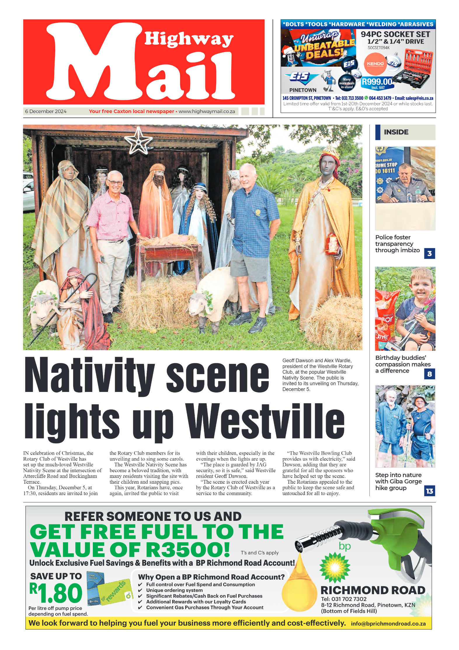 Highway Mail 6 December 2024 page 1