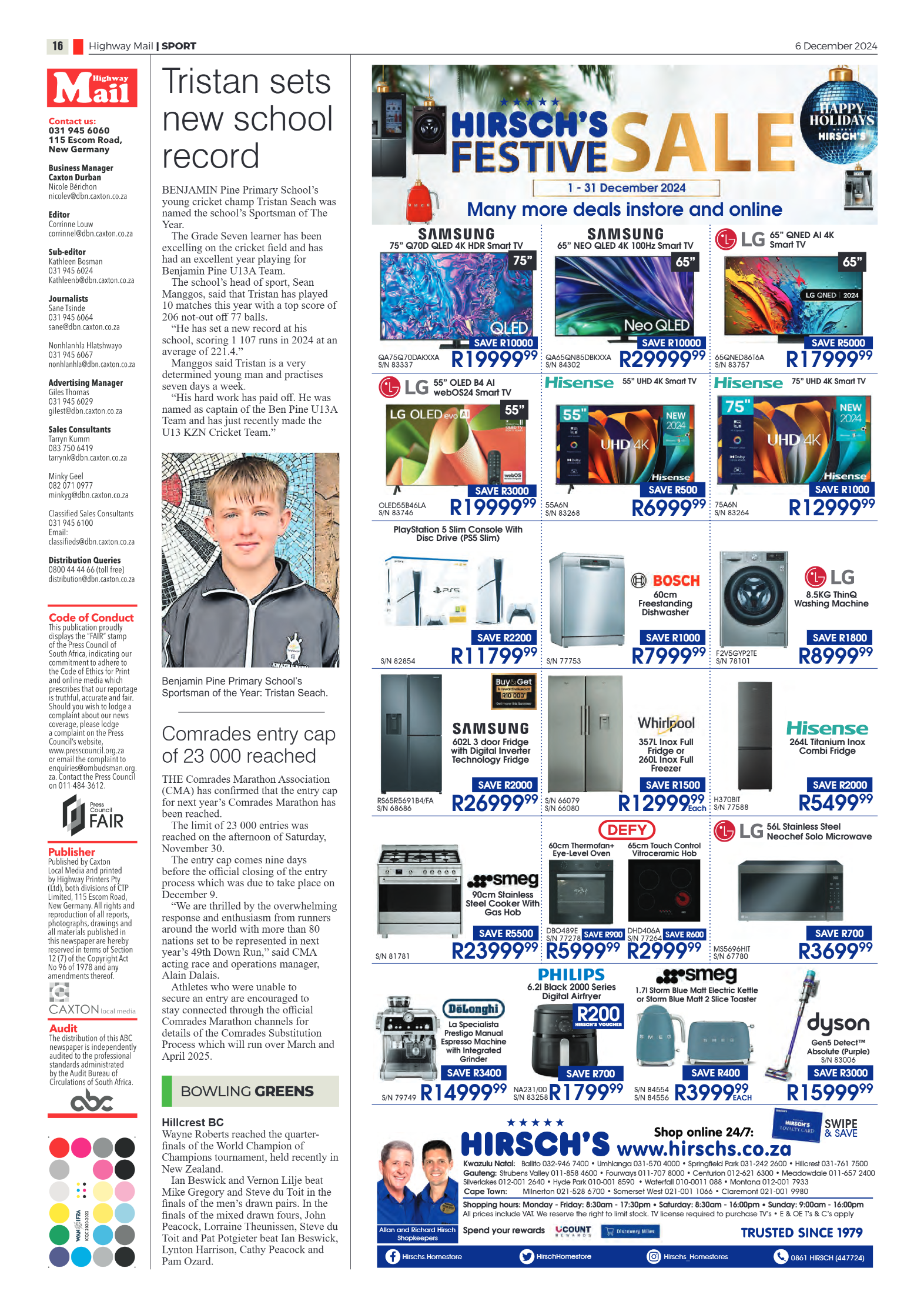 Highway Mail 6 December 2024 page 16