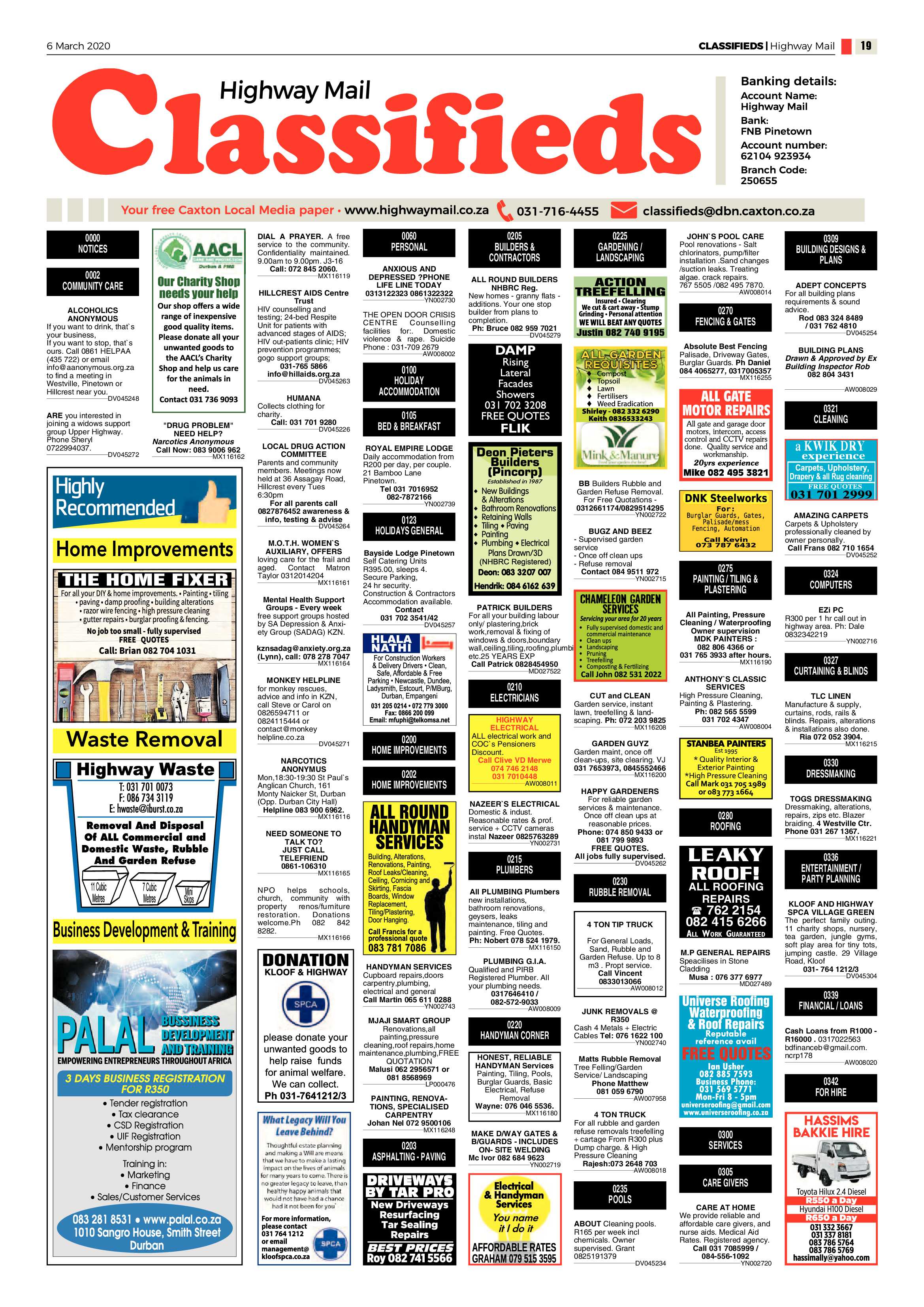 Highway Mail 6 March 2020 page 19