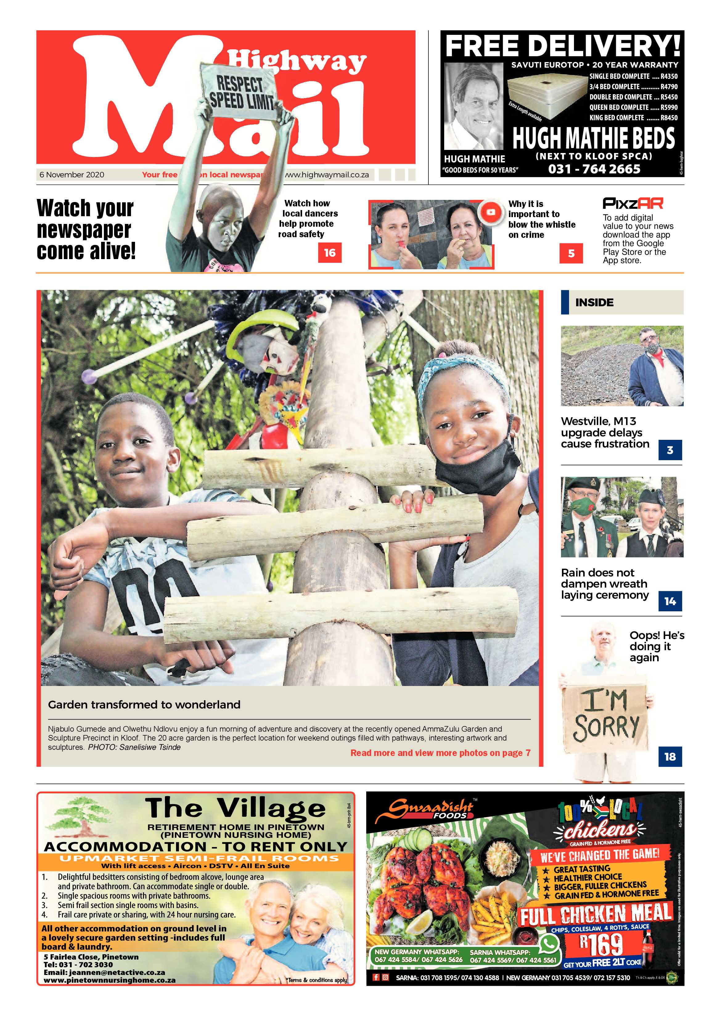 Highway Mail 6 November 2020 page 1
