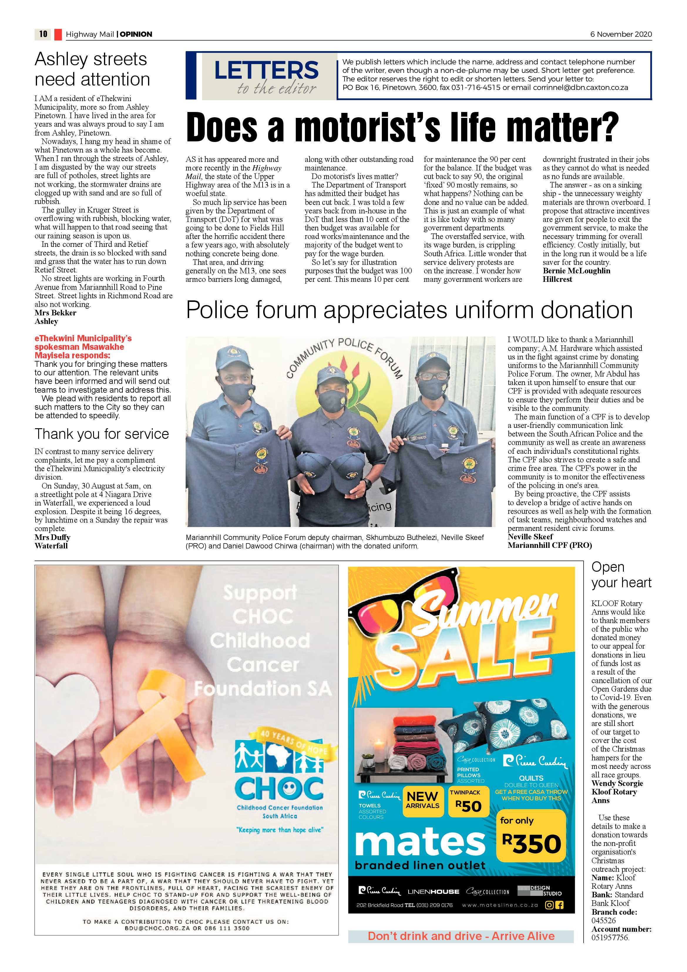 Highway Mail 6 November 2020 page 10