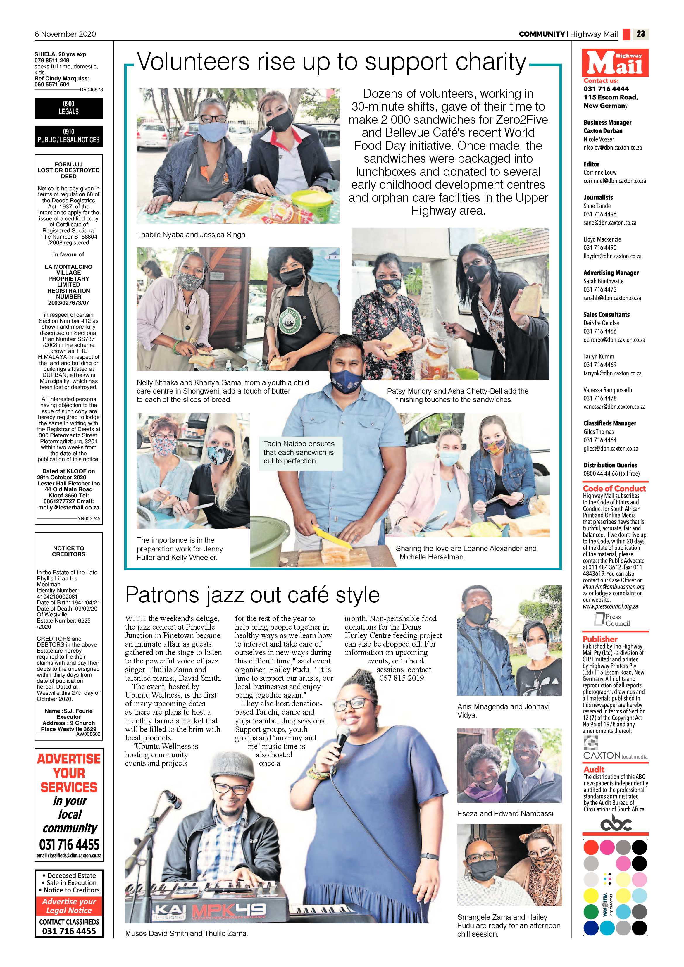 Highway Mail 6 November 2020 page 23