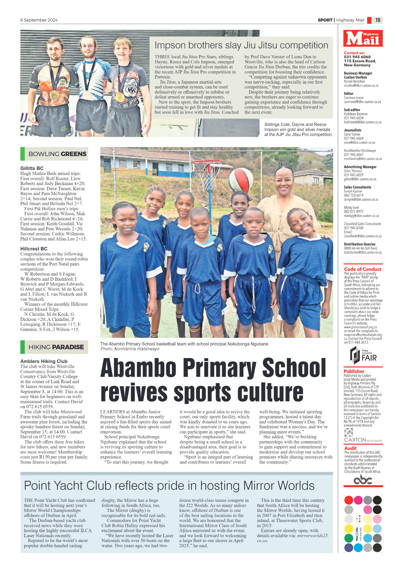 Highway Mail 6 September 2024 page 15