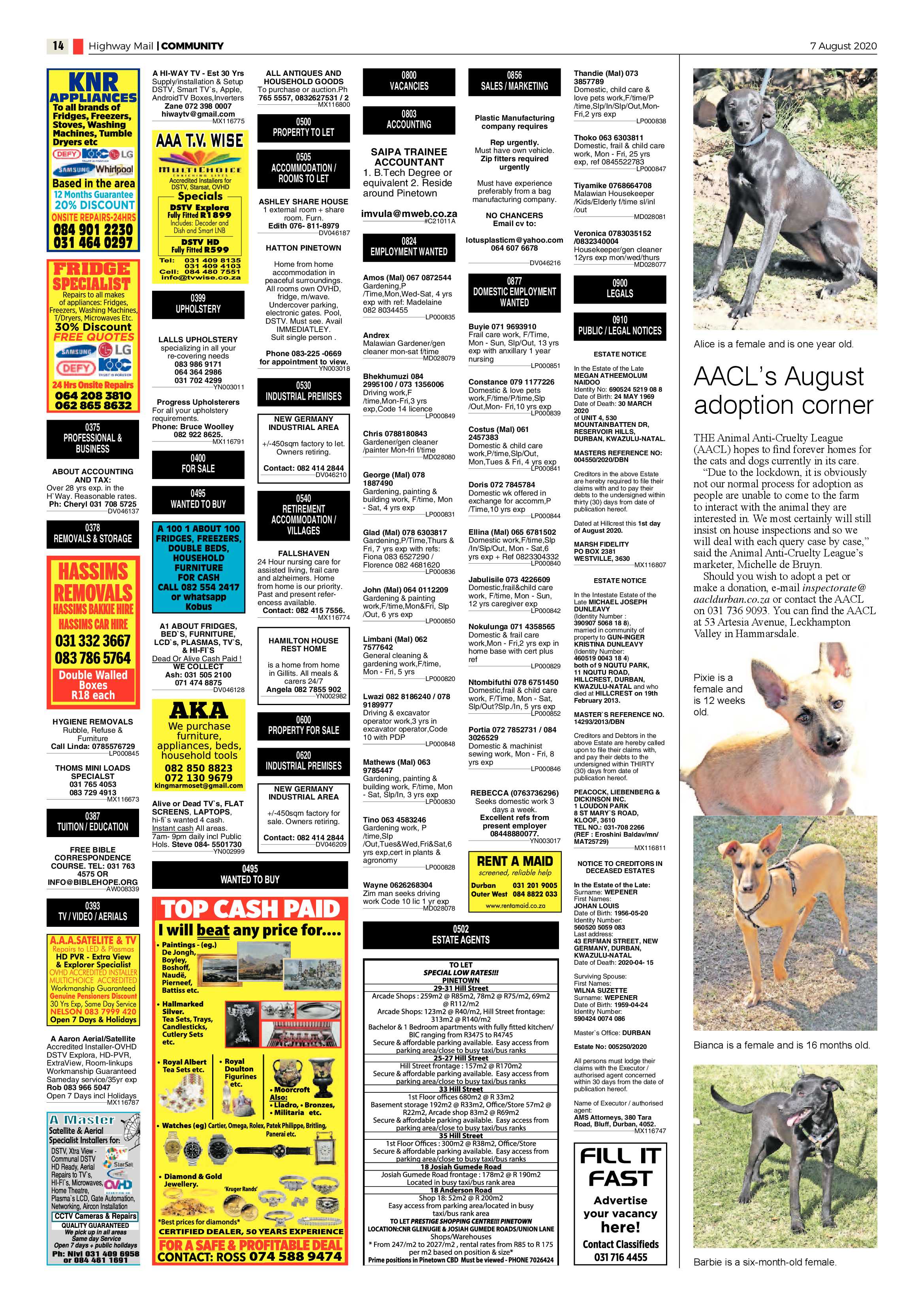 Highway Mail 7 August 2020 page 14