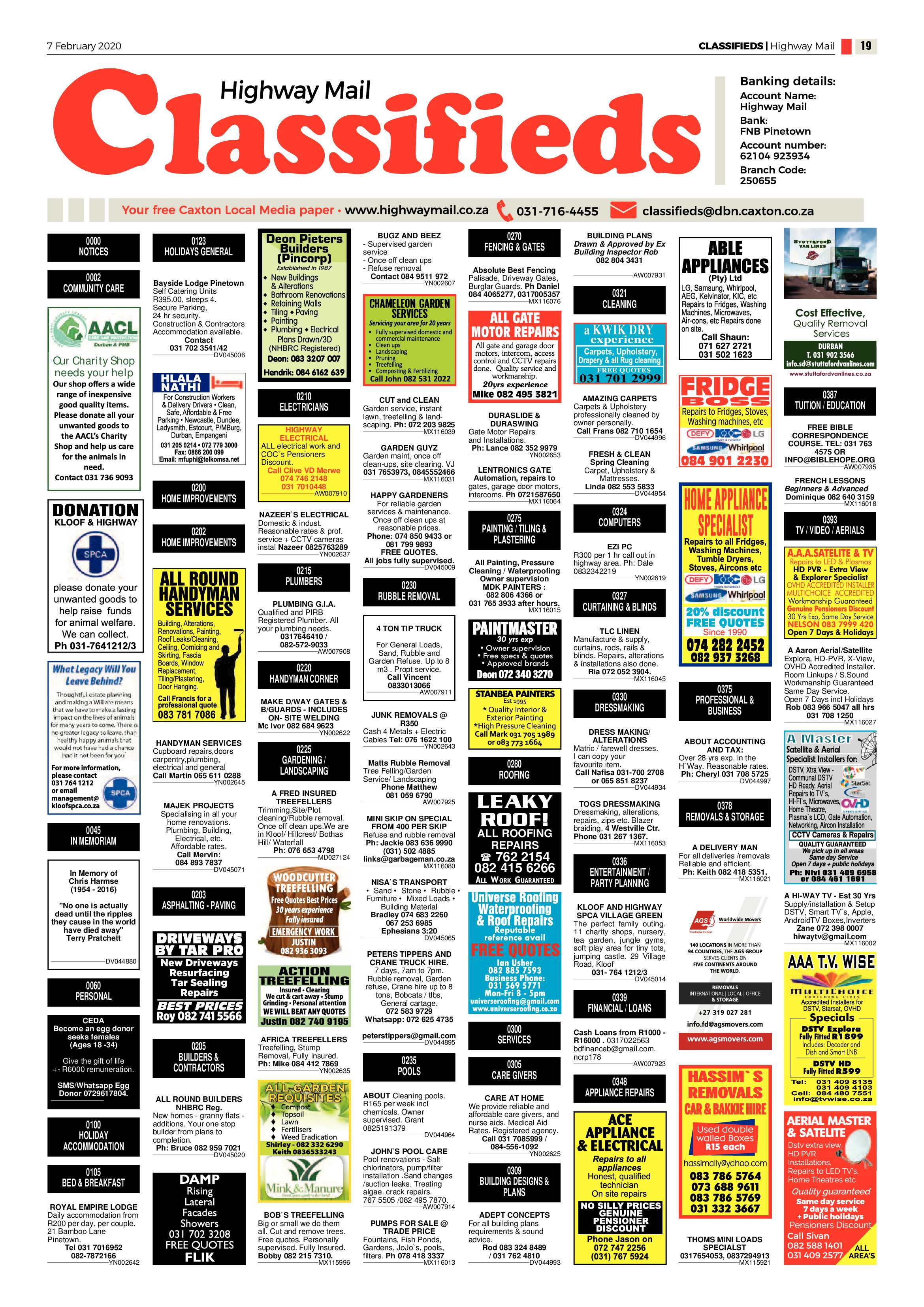 Highway Mail 7 February 2020 page 19