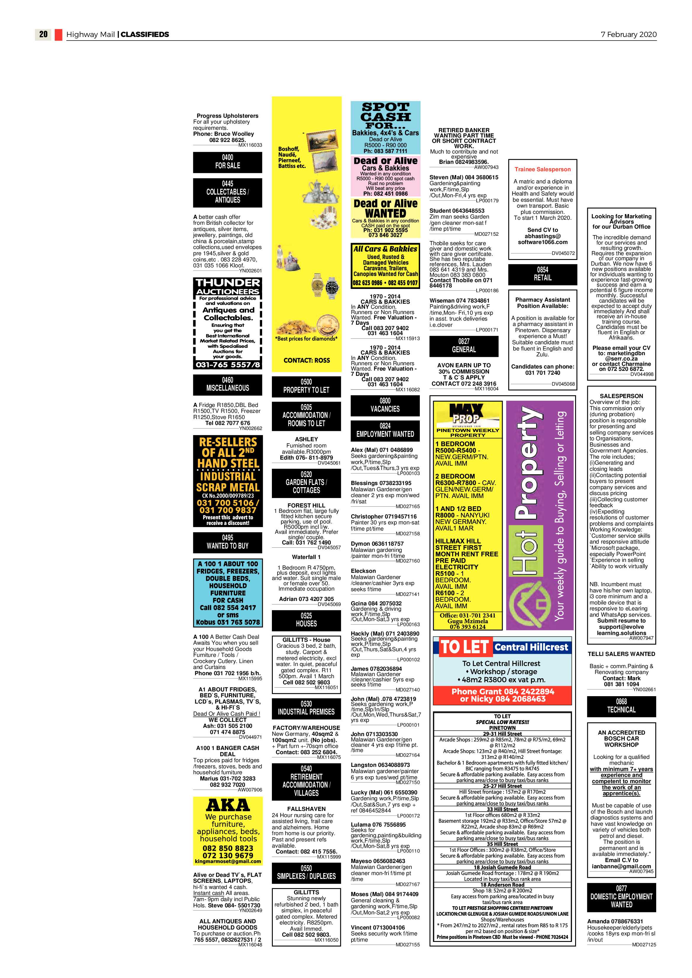 Highway Mail 7 February 2020 page 20