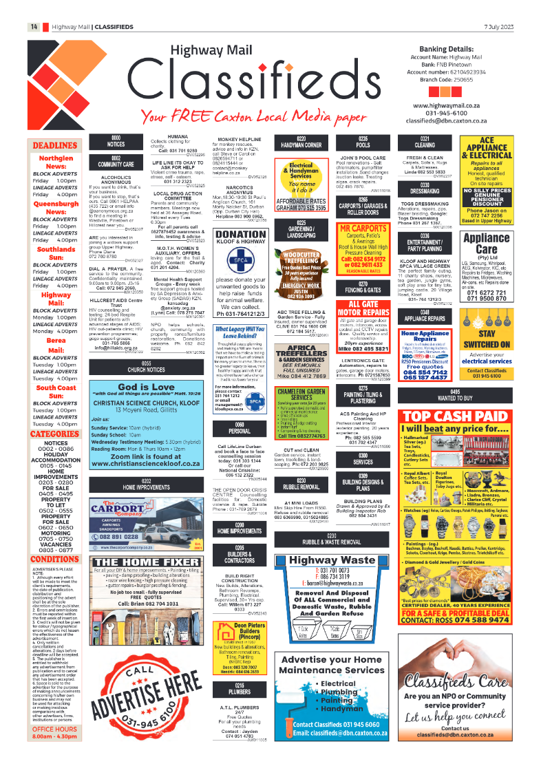 Highway Mail 7 July 2023 page 14